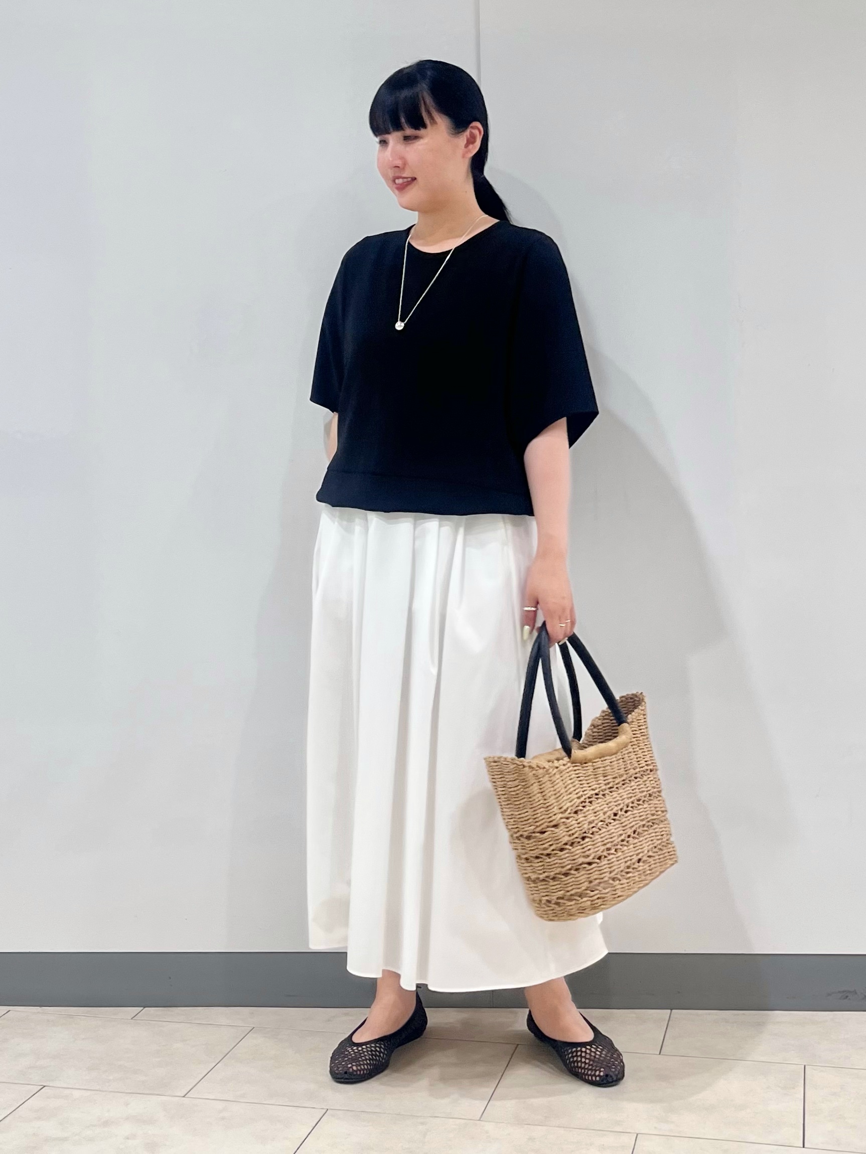hasuさんの「INDIVI｜【洗える／2WAY／裾ドロスト付き】 ドルマンスリーブチュニックトップス」を使ったコーディネート