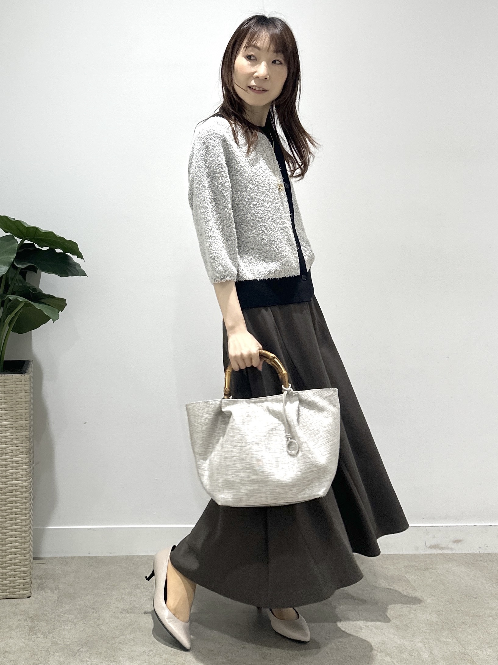 Miwaさんの「UNTITLED｜【ジャケットライク/前後2WAY】コットン混カールプルオーバー」を使ったコーディネート