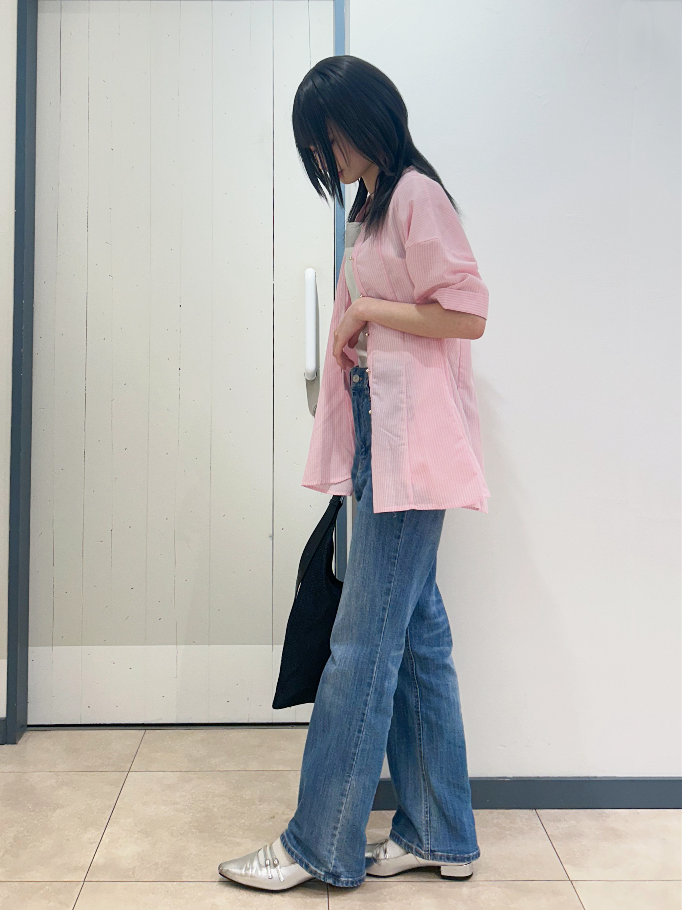 yukinoさんの「grove｜【洗濯機OK】さらっと軽やか、フレアシャツ」を使ったコーディネート