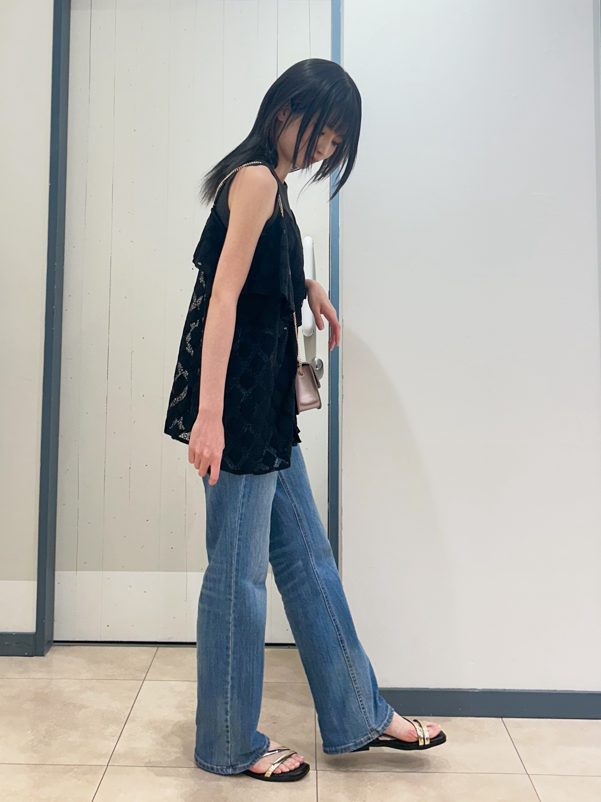 yukinoさんの「grove｜レースフリルキャミソール」を使ったコーディネート