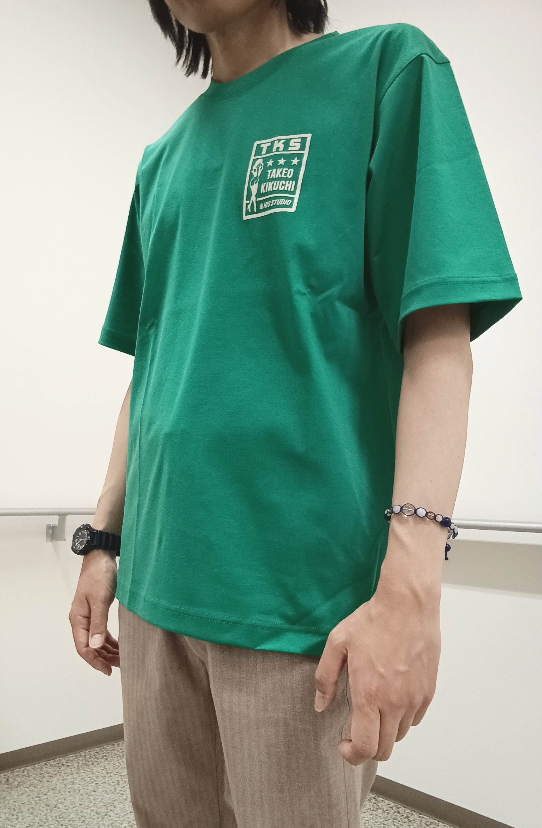 moritaさんの「TAKEO KIKUCHI｜播州織り 千鳥 半袖シャツ」を使ったコーディネート