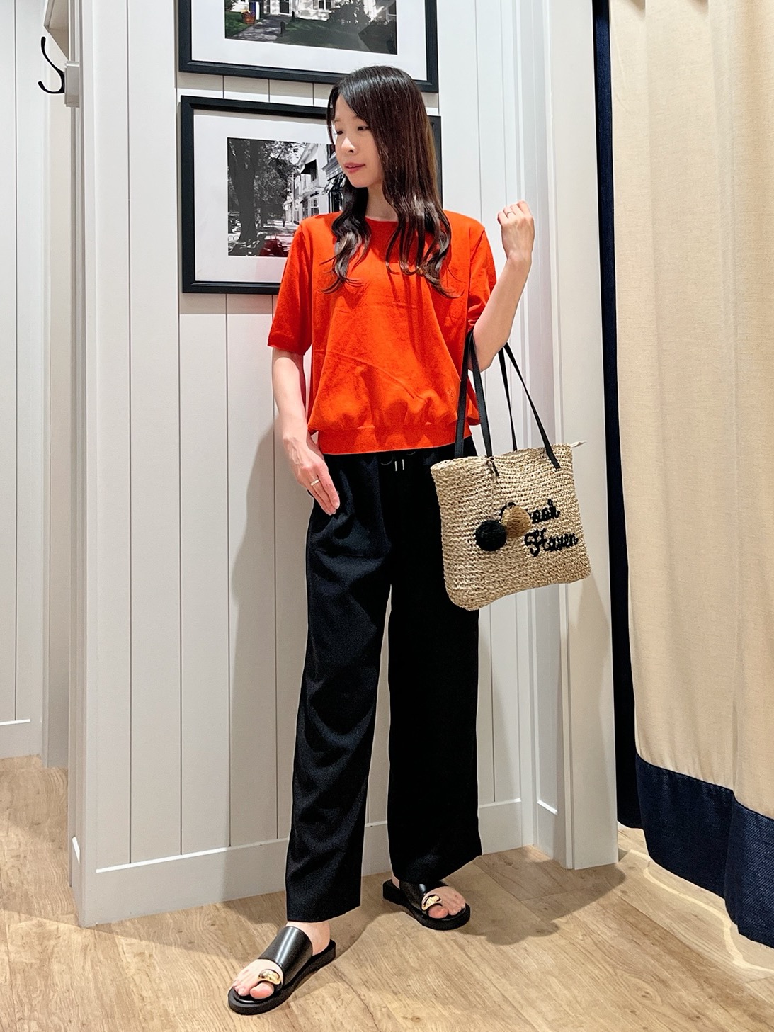 mihoさんの「Dessin｜【マシンウォッシャブル】ドライタッチVネックニットカーディガン」を使ったコーディネート