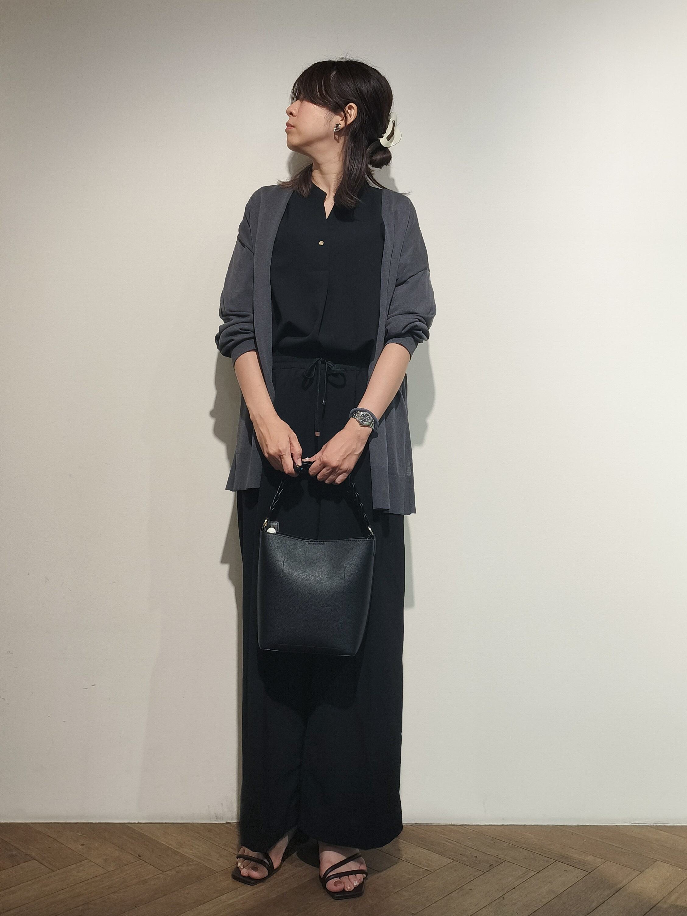 よなさんの「OPAQUE.CLIP｜【接触冷感】ニットカーディガン《洗濯機OK／抗ピリング》」を使ったコーディネート