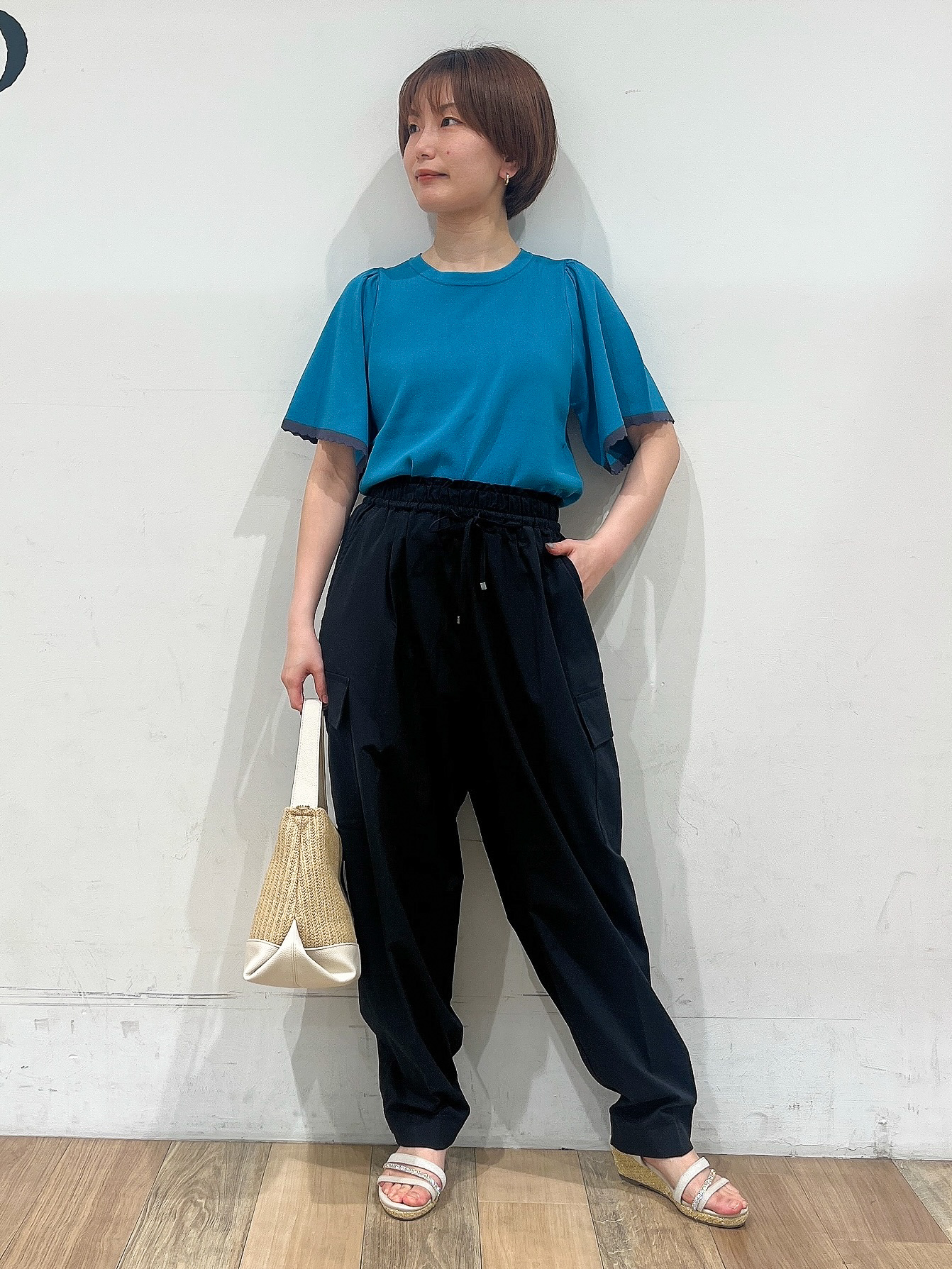 山さんさんの「grove｜高評価！【UVカット】ベーシックショートカーディガン」を使ったコーディネート