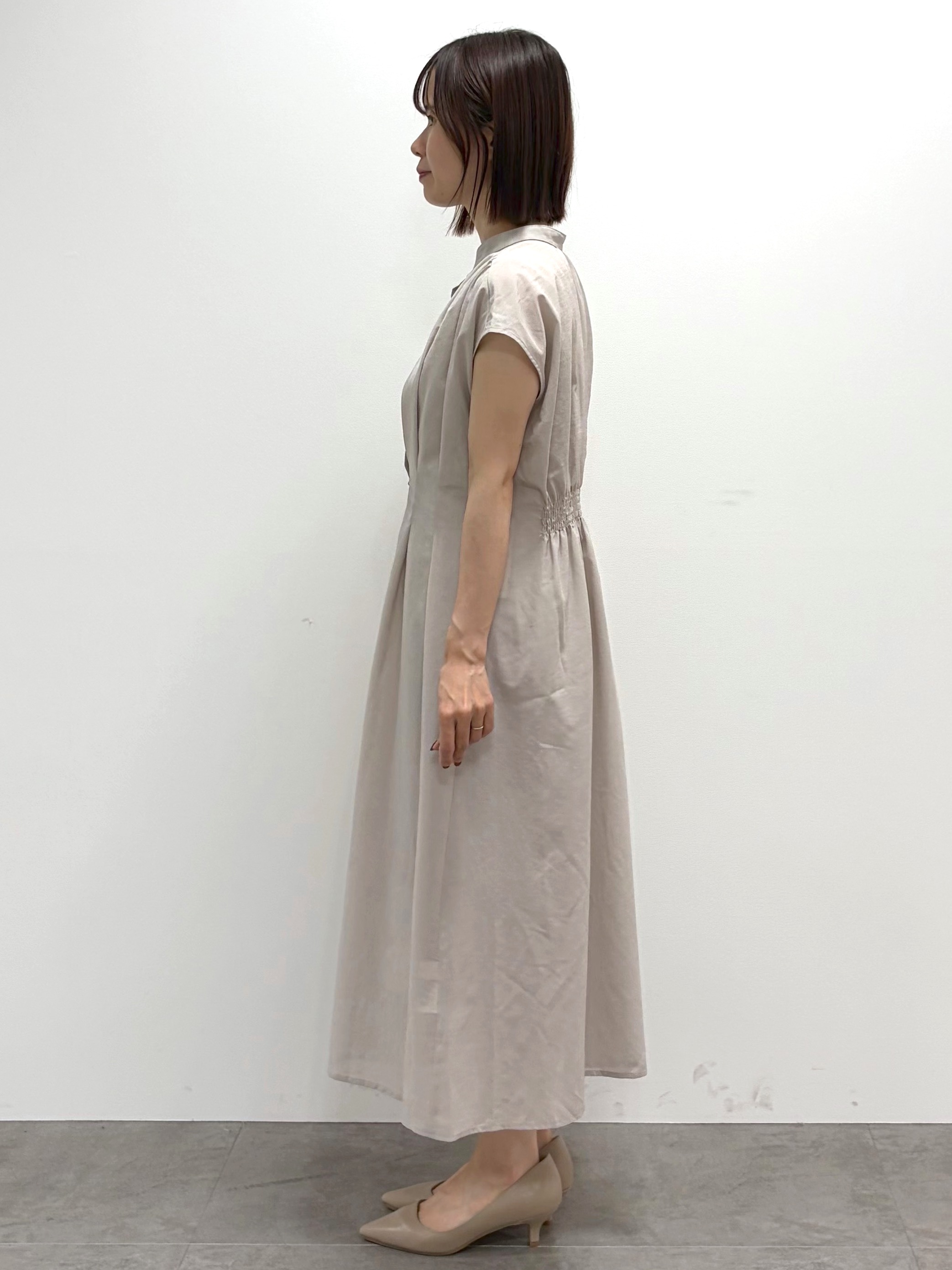 kozuさんの「index｜【防シワ】バンドカラータックシャツワンピース《洗濯機OK／イージーアイロン》」を使ったコーディネート