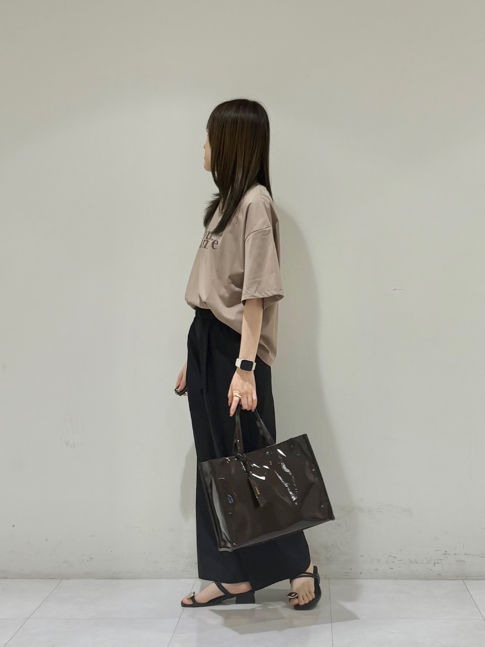 kyokaさんの「UNTITLED｜コットンロゴTシャツ」を使ったコーディネート