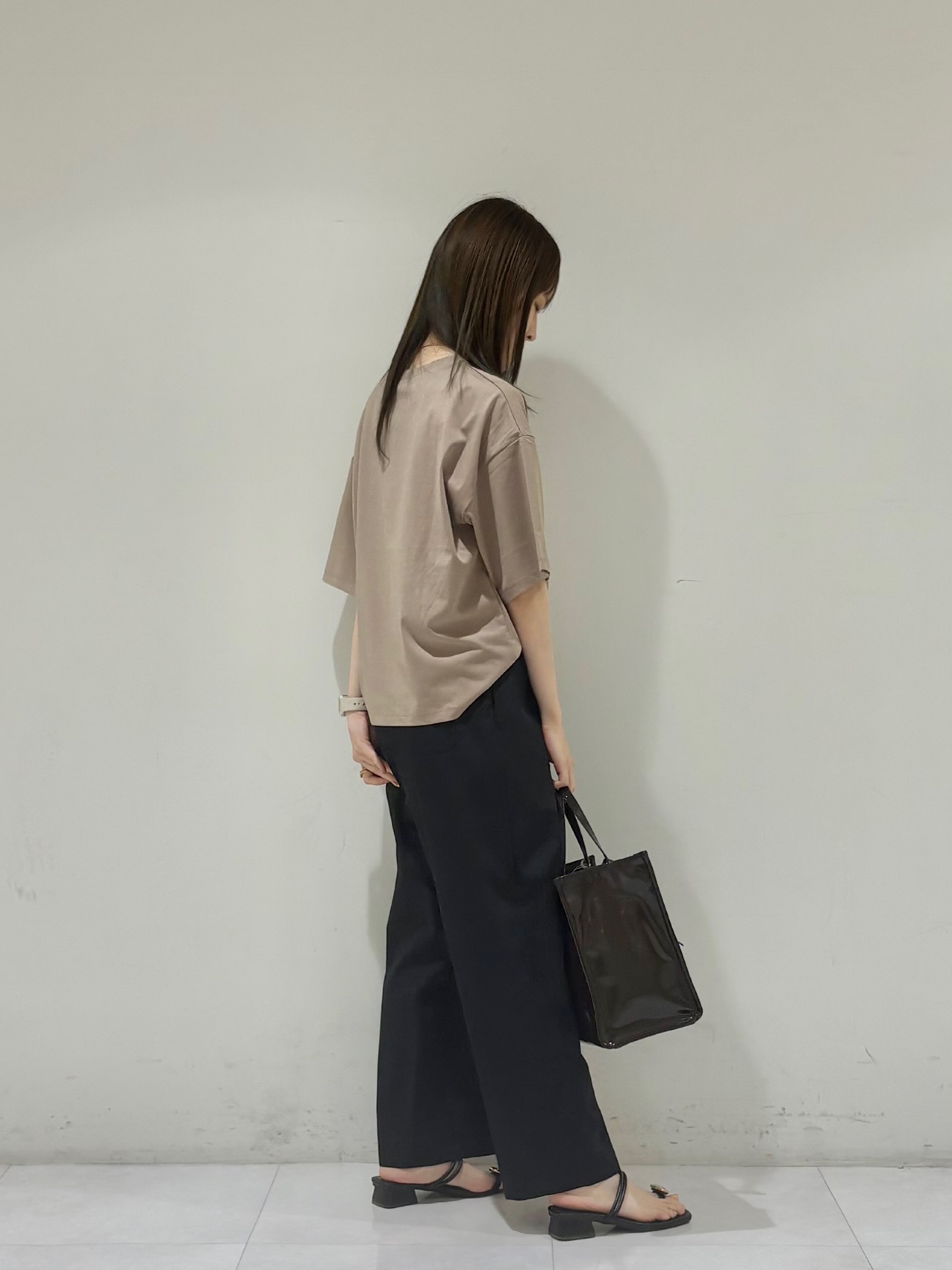 kyokaさんの「UNTITLED｜コットンロゴTシャツ」を使ったコーディネート