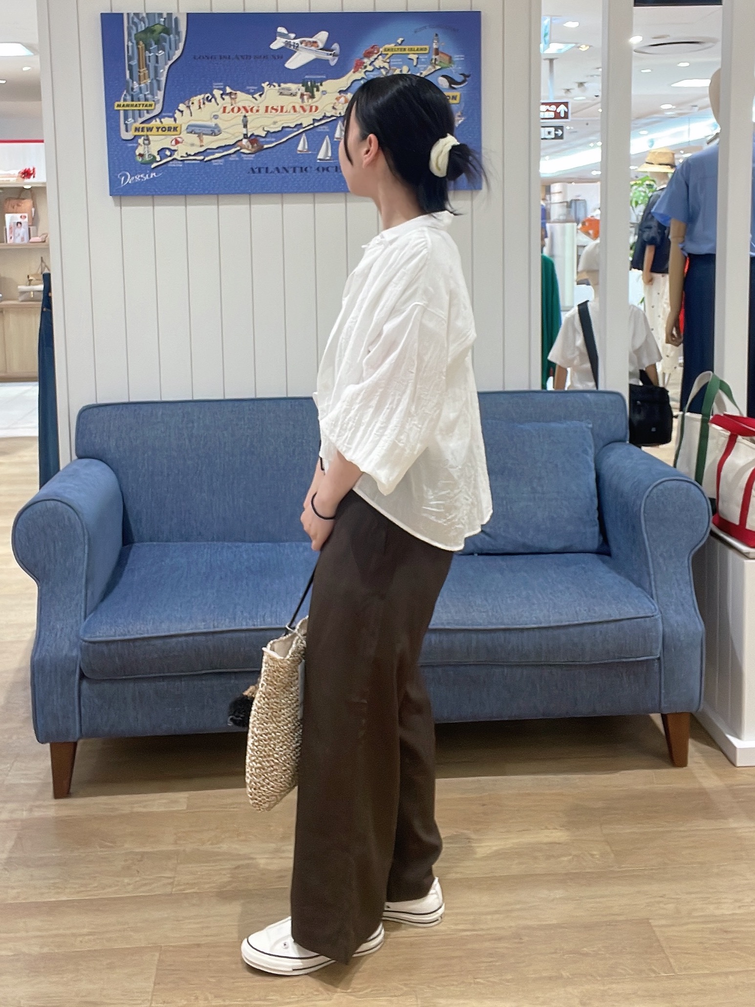 AYAさんの「Dessin｜エアリーシアーブラウス」を使ったコーディネート