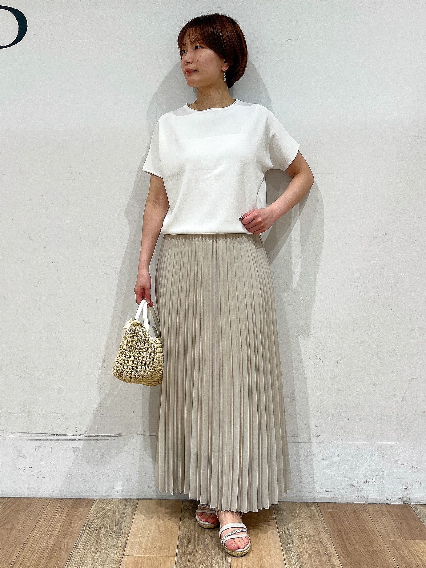 山さんさんの「grove｜【吸水速乾・通気性・洗える】衿付きハーフジャケット」を使ったコーディネート