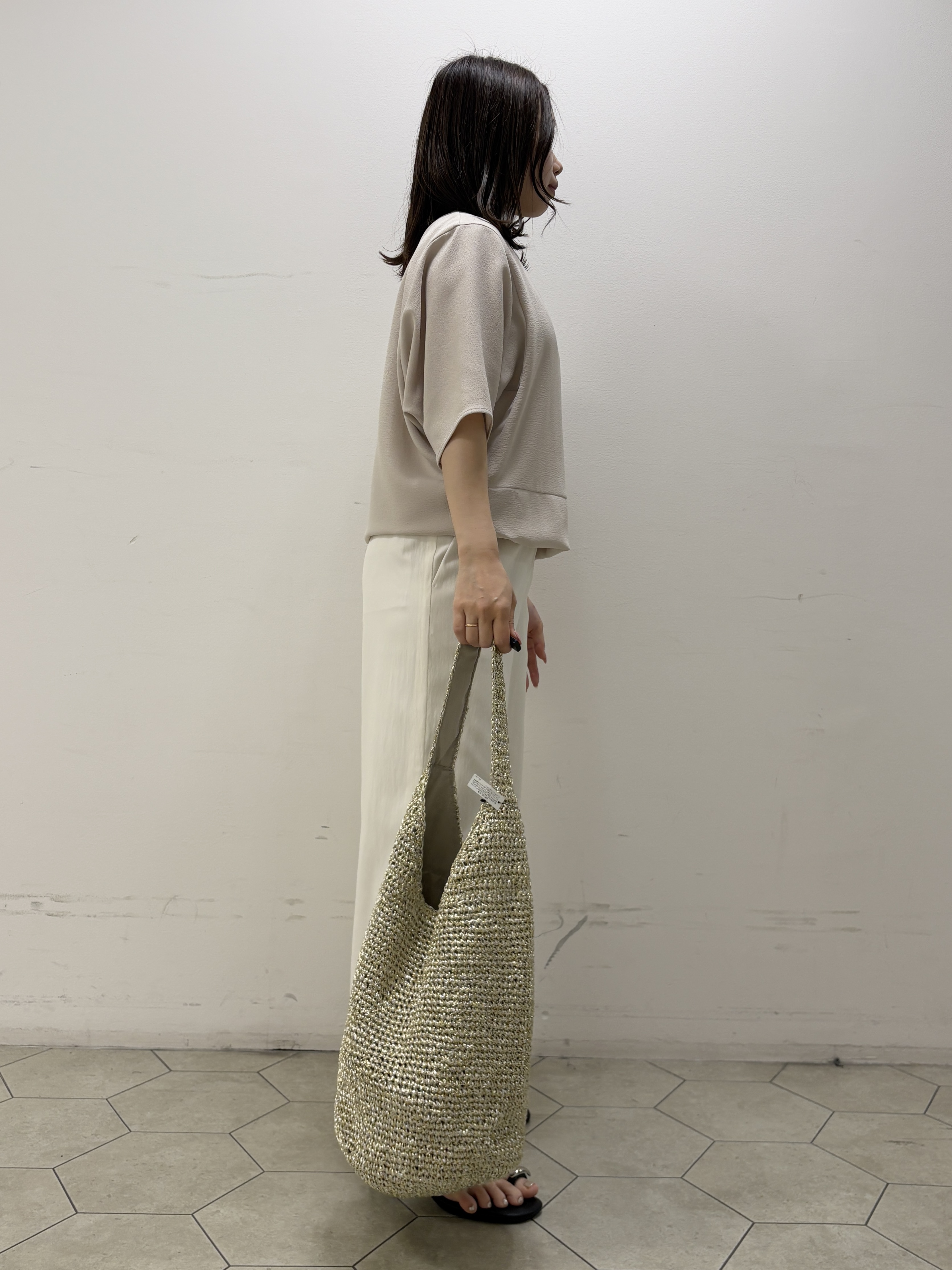 kahoさんの「INDIVI｜【洗える／2WAY／裾ドロスト付き】 ドルマンスリーブチュニックトップス」を使ったコーディネート
