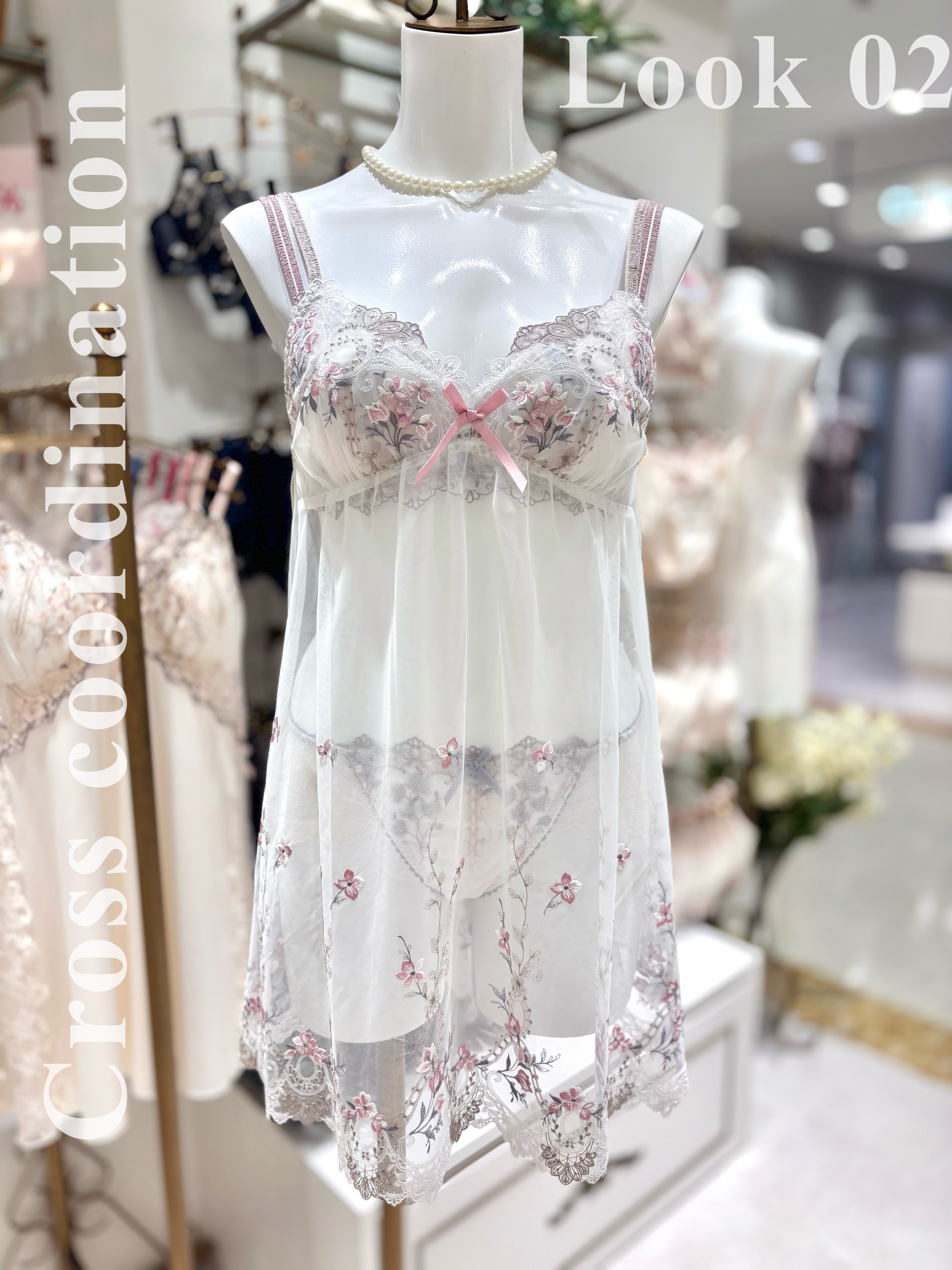 miさんの「Risa Magli｜ディアンタ カップ付スリップ」を使ったコーディネート