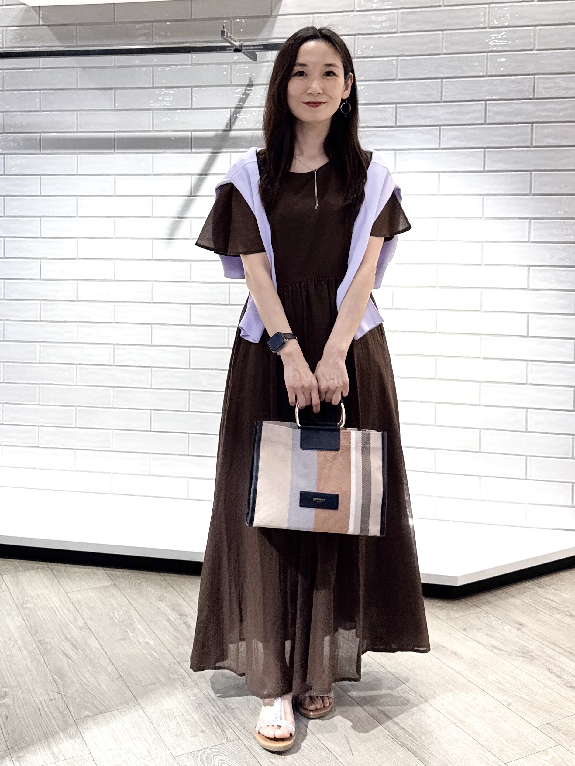 yuicciさんの「OPAQUE.CLIP｜【UV／接触冷感】Vネックリラクシーニットカーディガン《洗濯機OK／抗ピル》」を使ったコーディネート