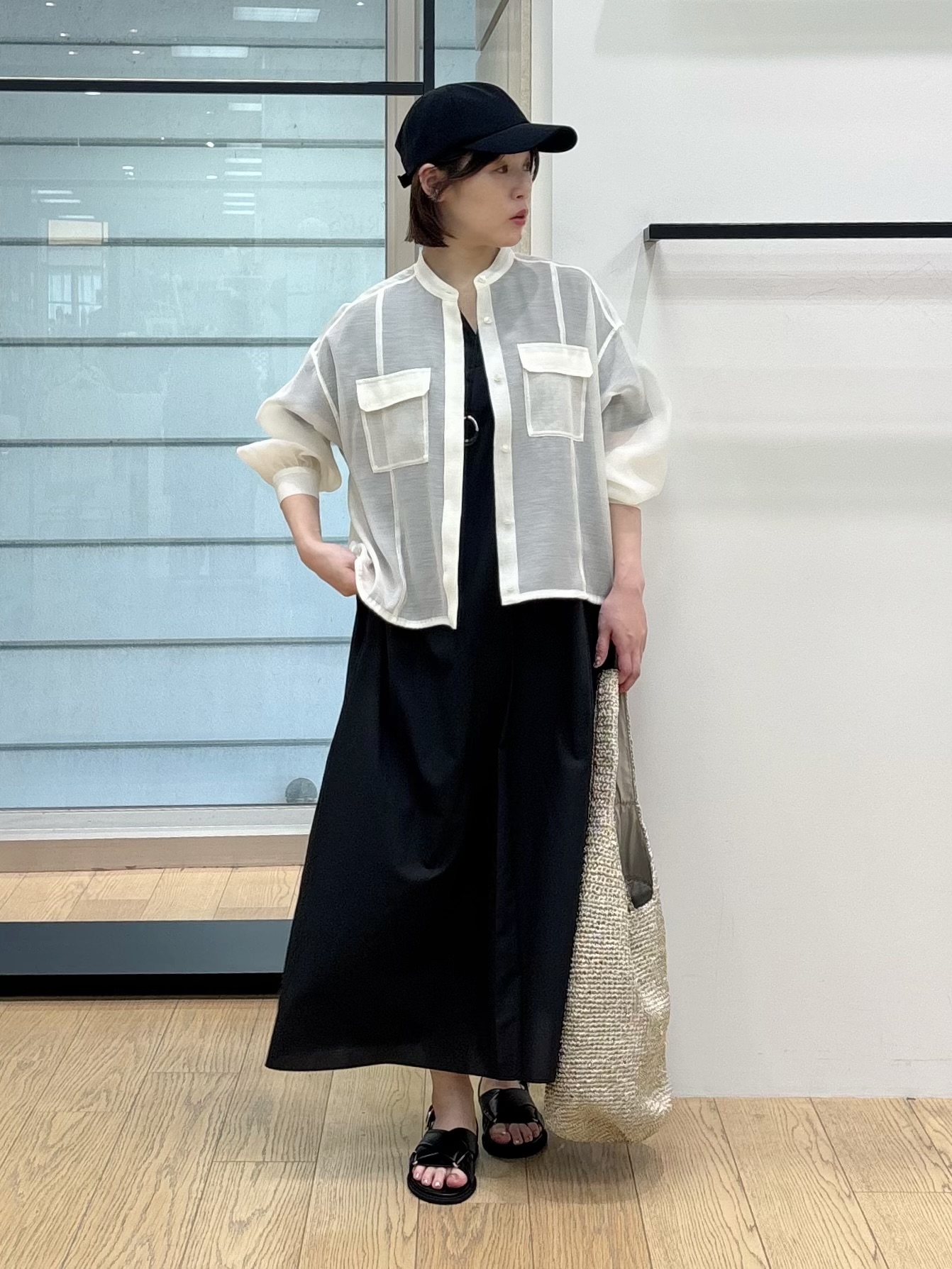 asamiさんの「INDIVI｜【撥水／UVカット】ベルト付きワンピース」を使ったコーディネート