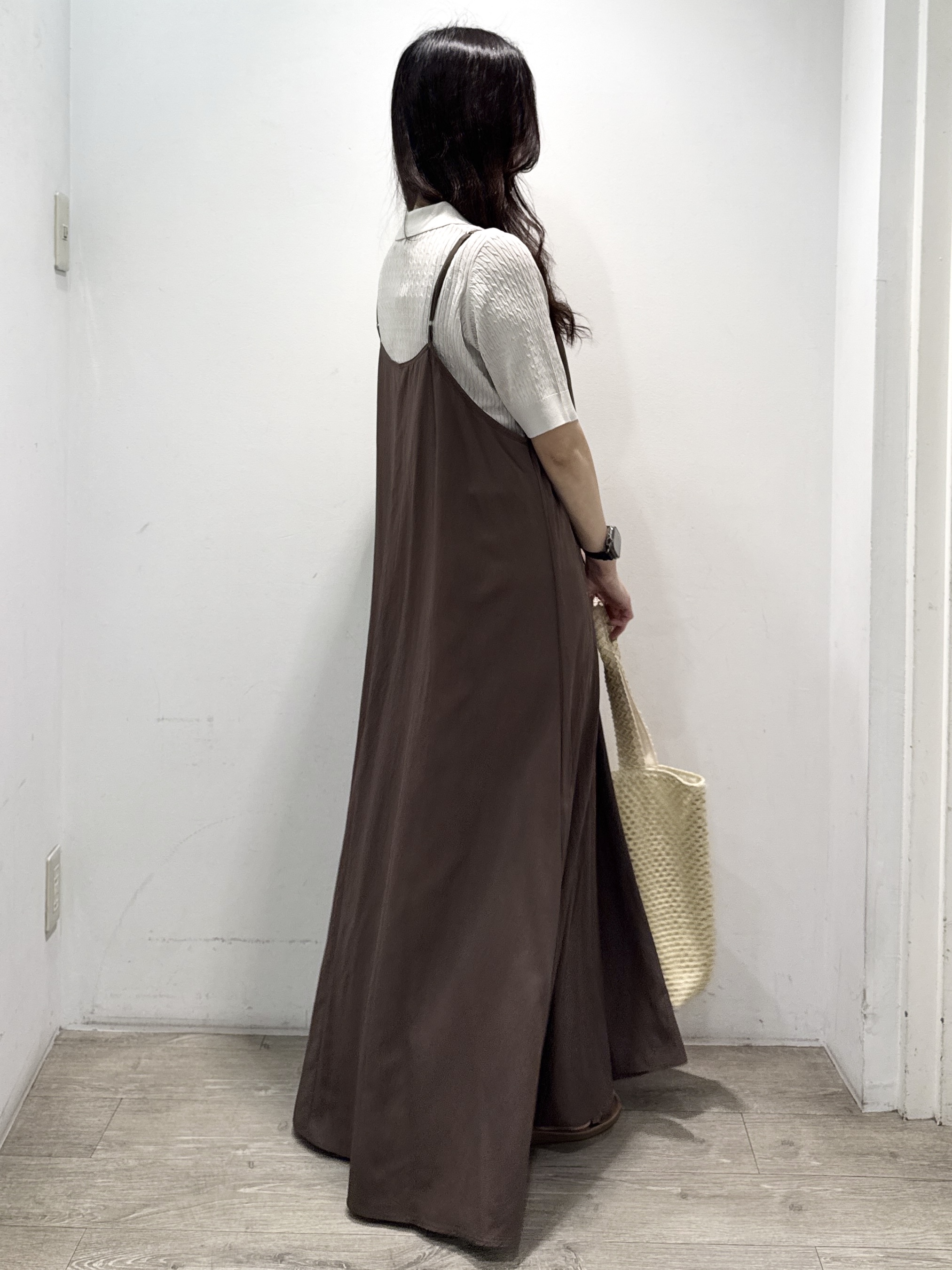 yuicciさんの「OPAQUE.CLIP｜【UV／接触冷感】ケーブルポロニット《洗濯機OK／抗ピル》」を使ったコーディネート