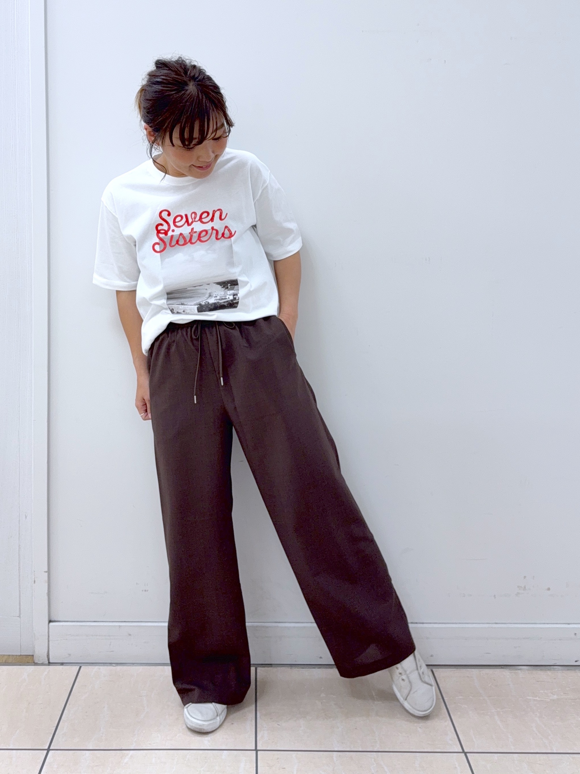 Osawaさんの「Dessin｜【ユニセックス/洗える】オーガニックロゴTシャツ」を使ったコーディネート