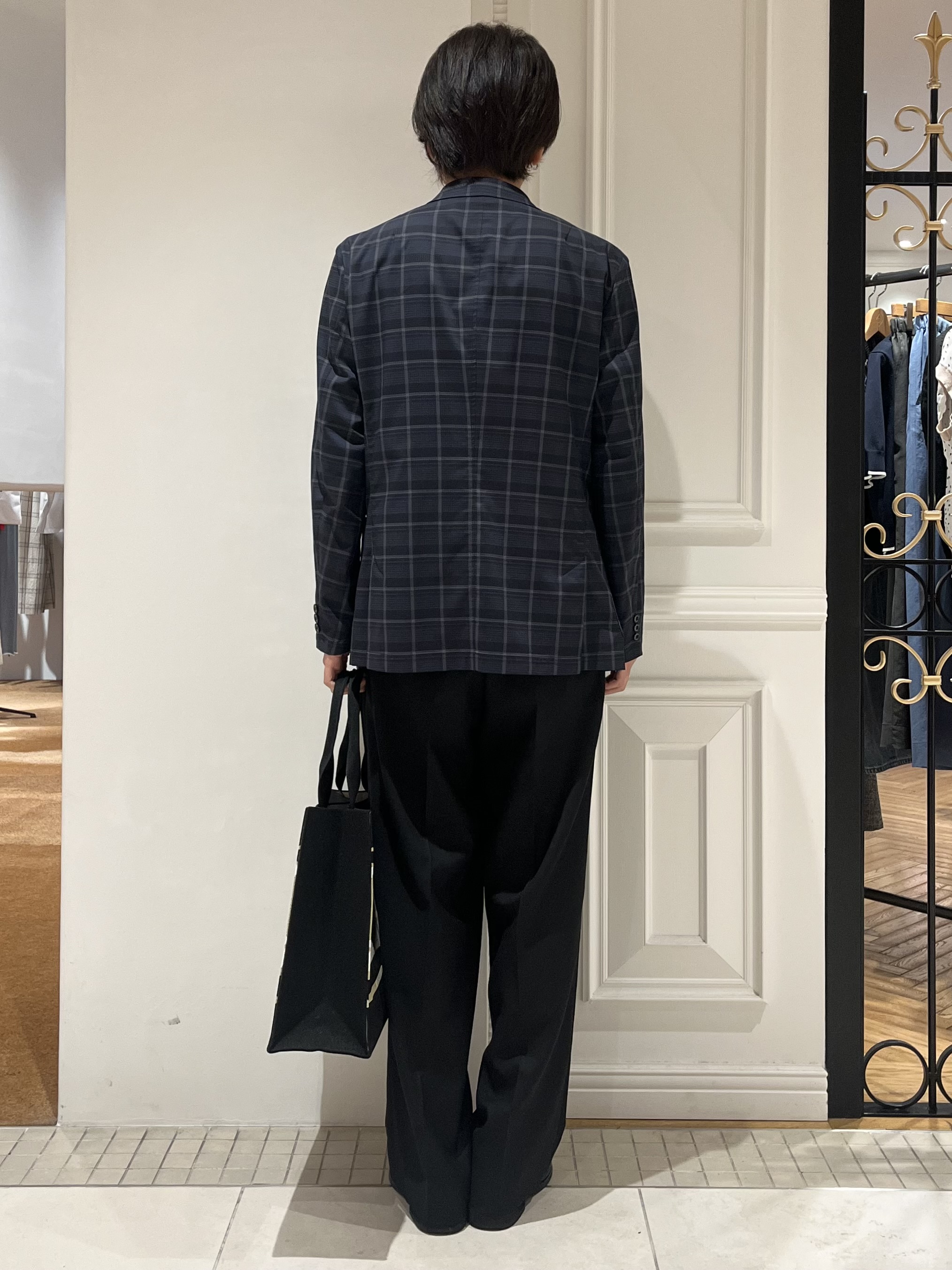 Watanabeさんの「DRESSTERIOR｜【ウォッシャブル】コットンシルク混 ニットポロシャツ」を使ったコーディネート