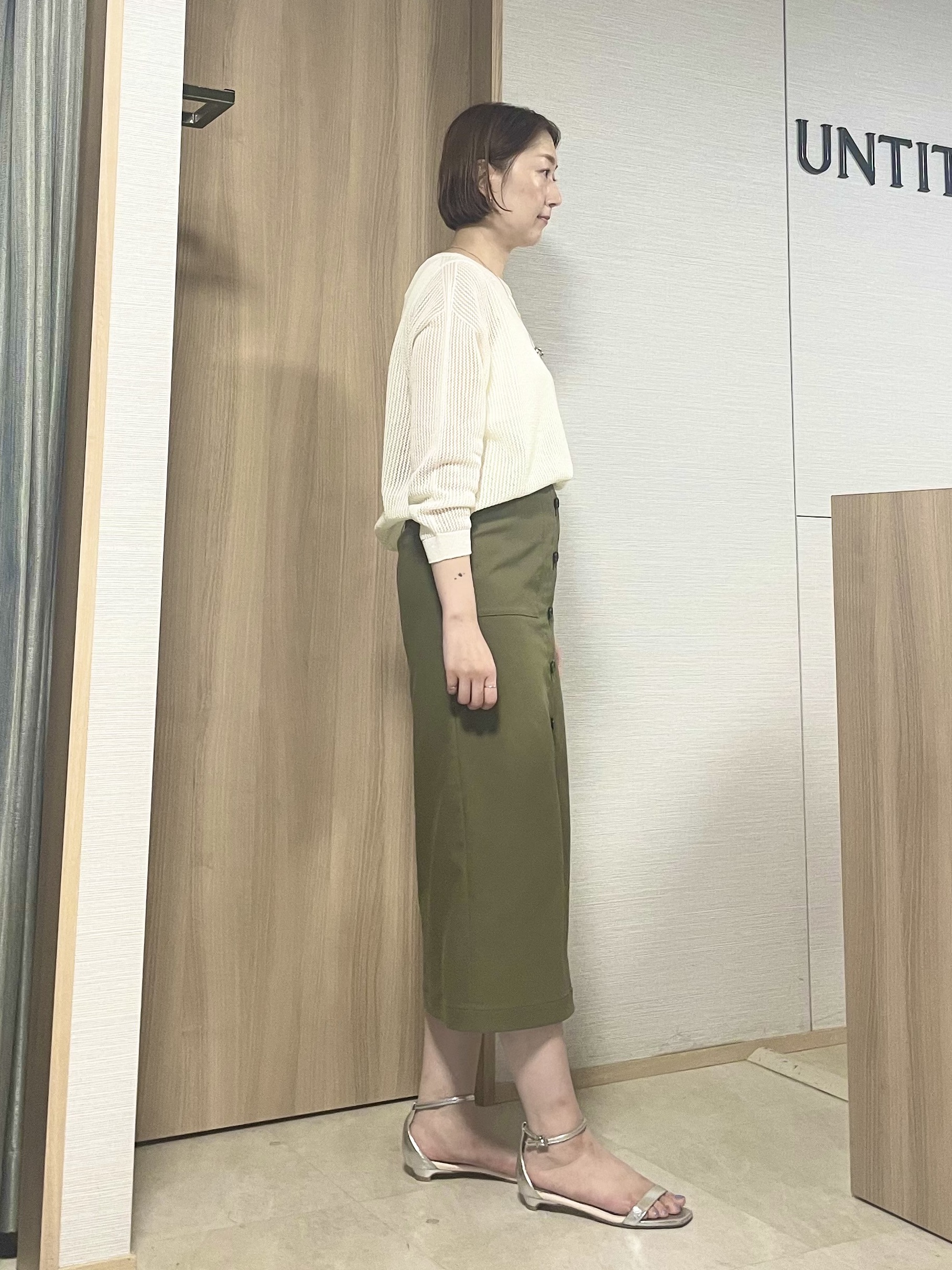 aliceさんの「UNTITLED｜◆シアーメッシュニット」を使ったコーディネート