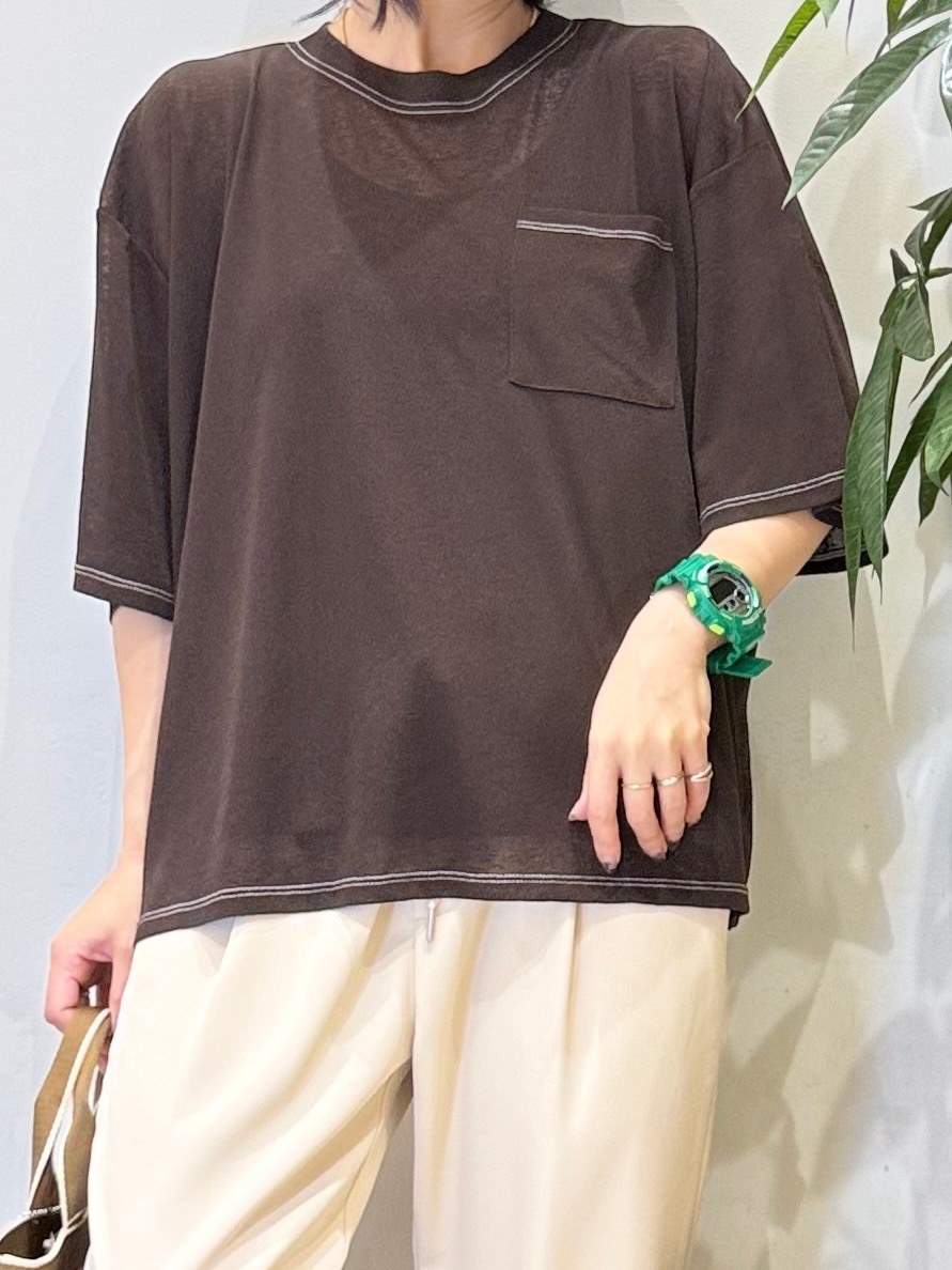 misakiさんの「SHOO･LA･RUE｜【S-LL/洗濯機可/体型カバー】ゆるっとこなれる 大人のシアースラブTシャツ」を使ったコーディネート