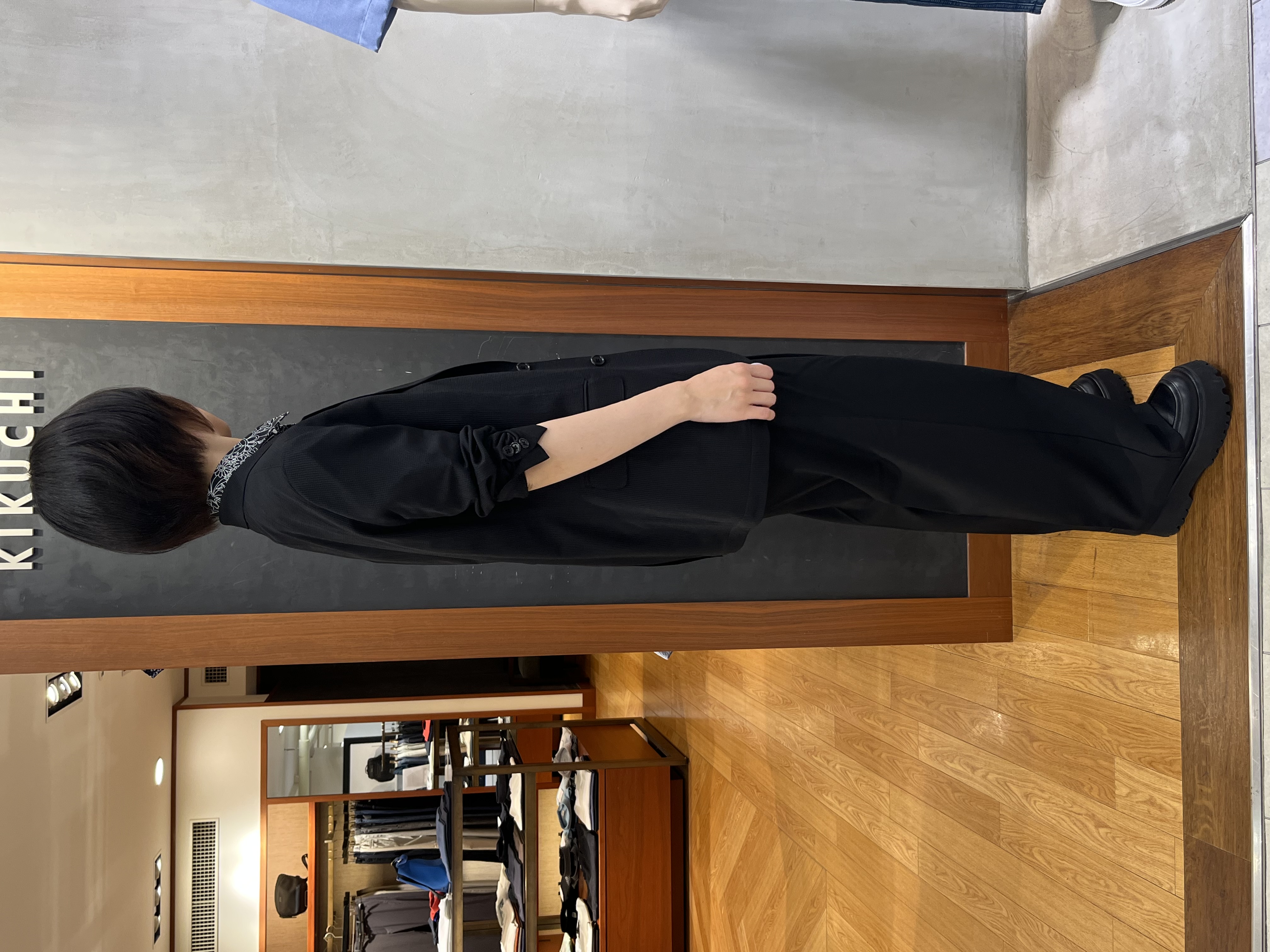ちゃんみなさんの「TAKEO KIKUCHI｜【Begin5月号掲載/通気性】トリコットサッカー ジャケット」を使ったコーディネート