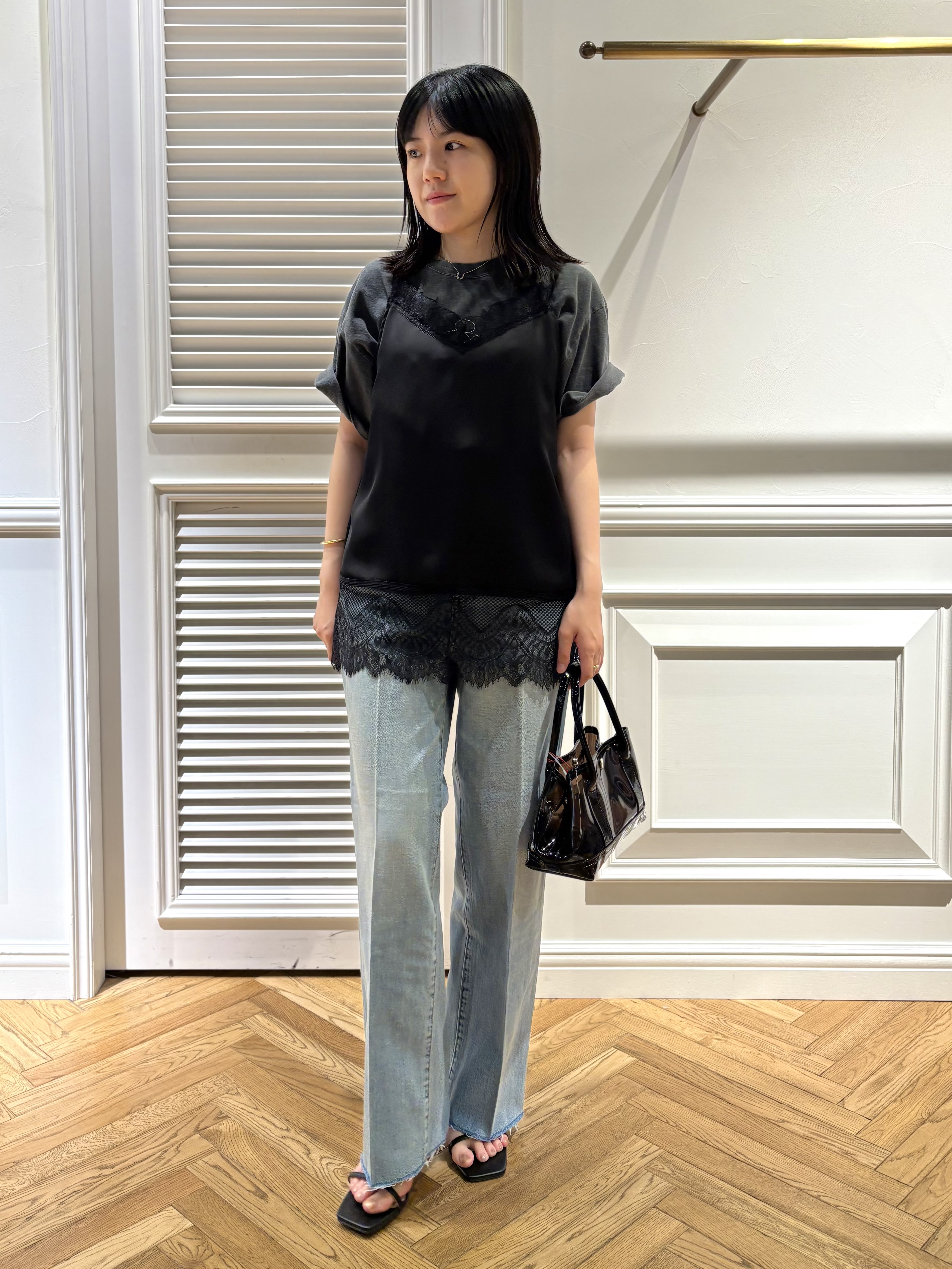 cocoさんの「DRESSTERIOR｜◆GOOD ROCK SPEED（グッドロックスピード）ドラム ミッキーマウス Tシャツ」を使ったコーディネート