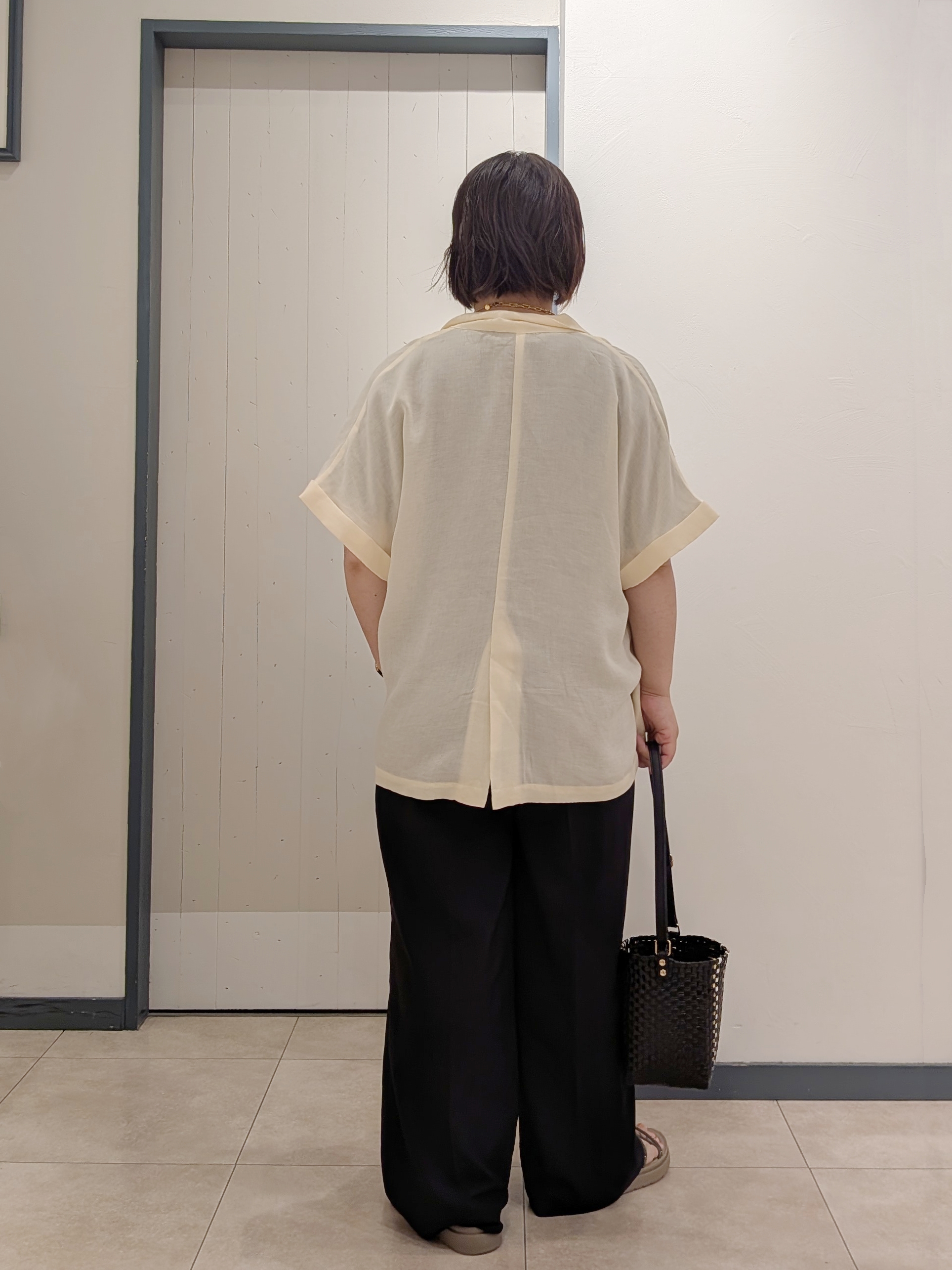 yukikaさんの「grove｜【洗濯機OK/SETUP可】シワになりにくいハーフスリーブジャケット」を使ったコーディネート