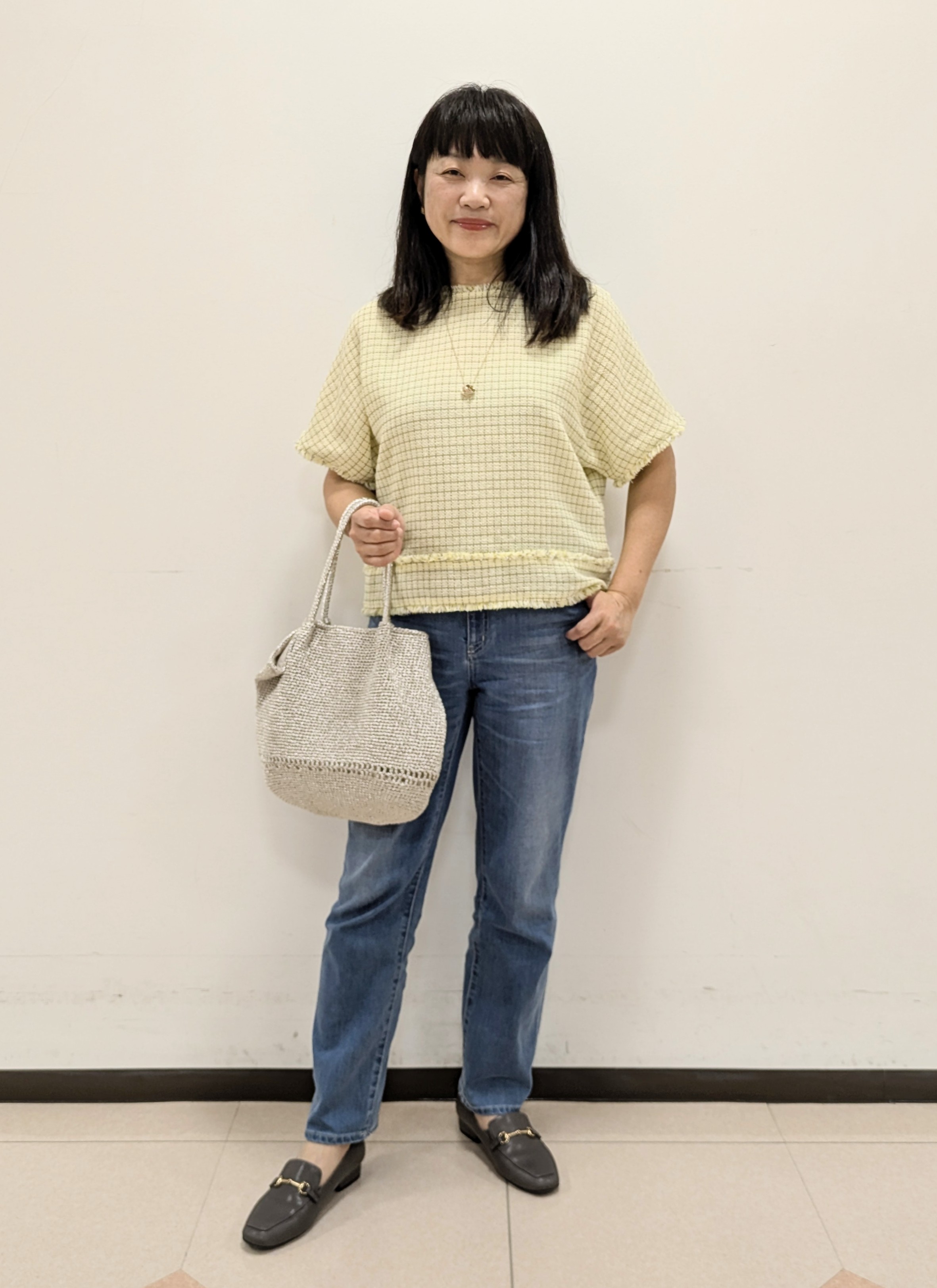 ともさんの「UNTITLED｜【新色追加/人気デニム】MAKE&times;DENIMスリムストレート」を使ったコーディネート