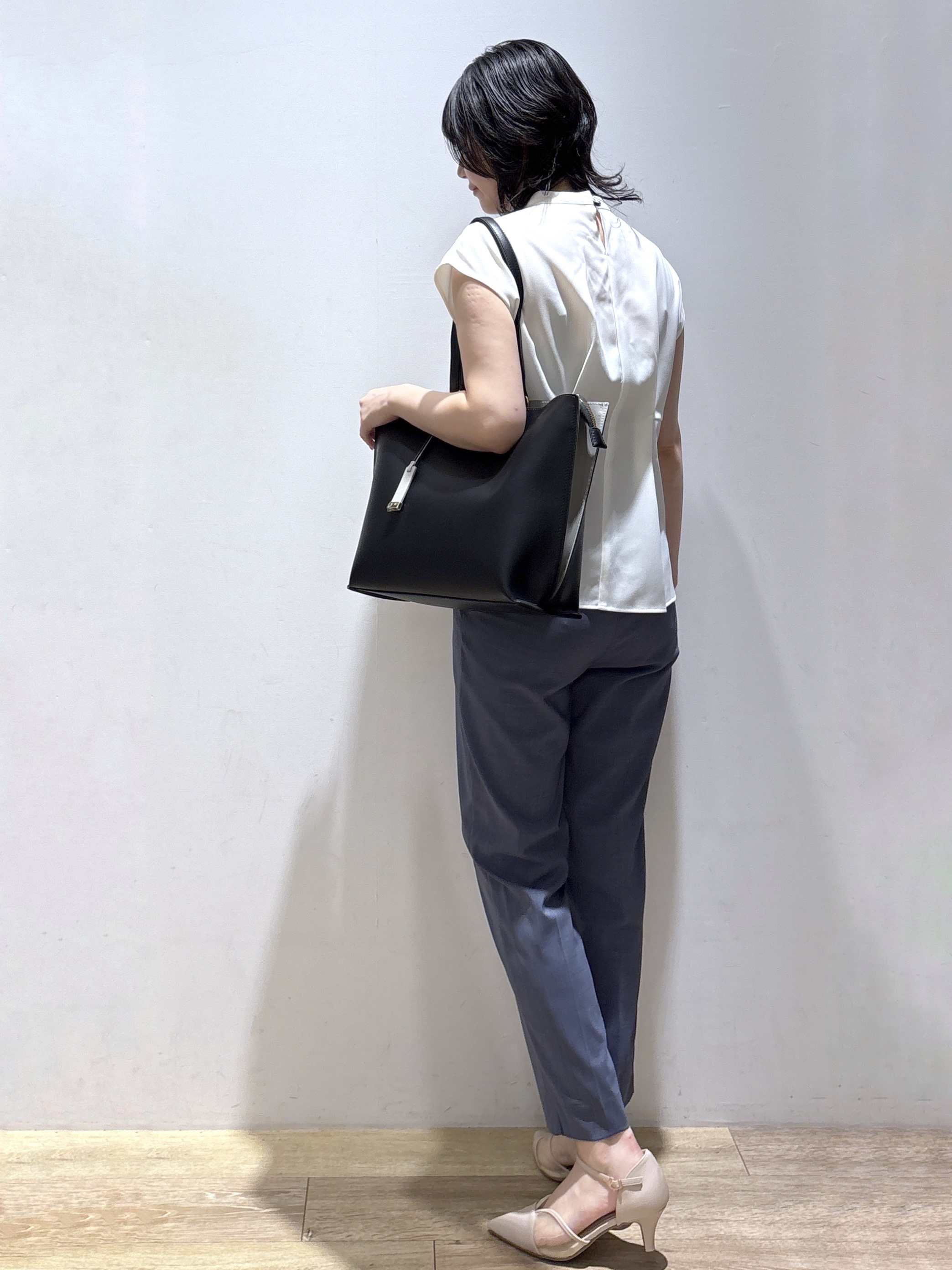 mizukiさんの「index｜【接触冷感／吸水速乾】セットアップ対応ストレッチテーラードジャケット《イージーアイロン／洗濯機OK／」を使ったコーディネート