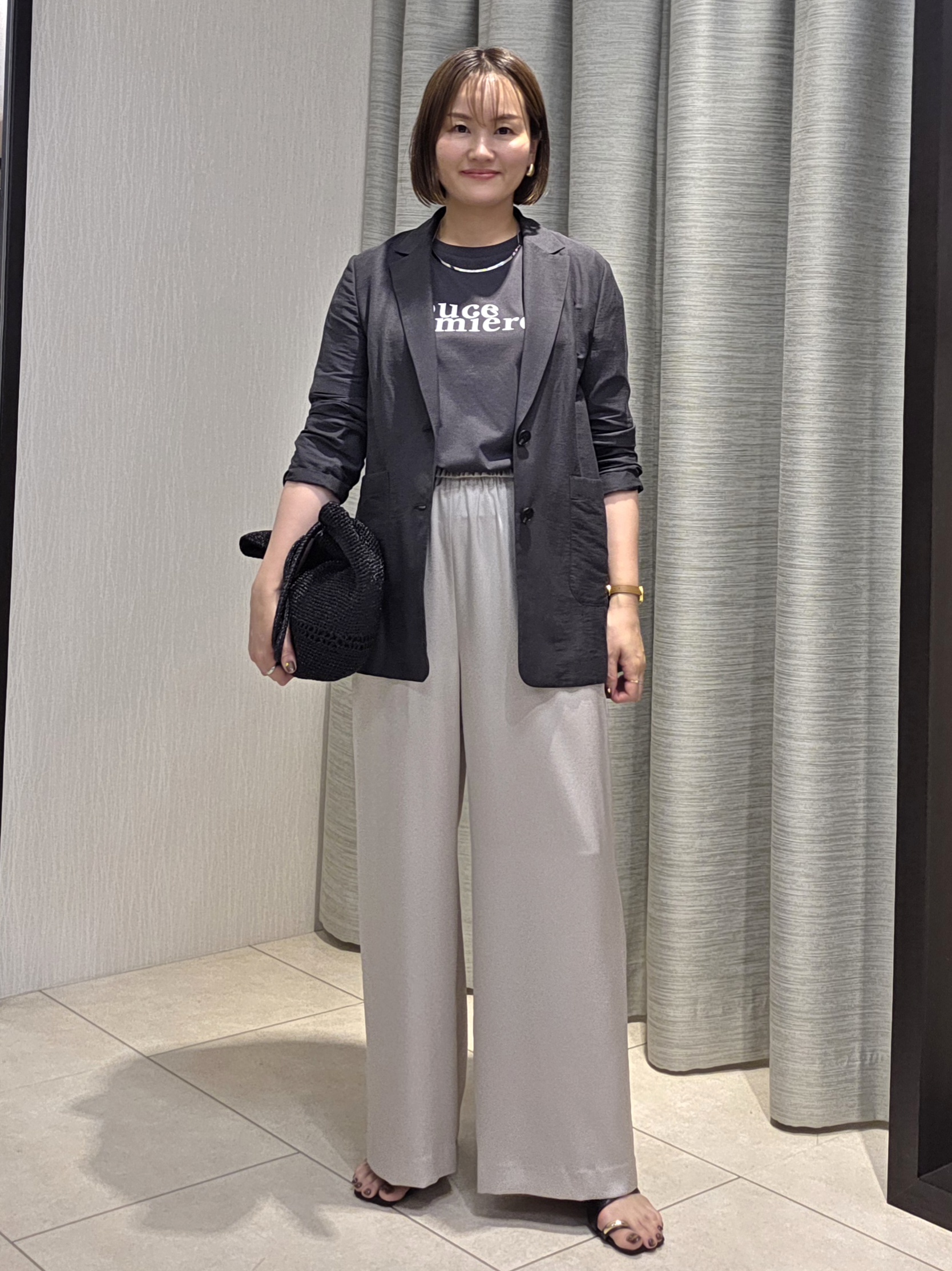 naokoさんの「UNTITLED｜【程よいシアー感/洗える】エアリーバイオジャケット」を使ったコーディネート