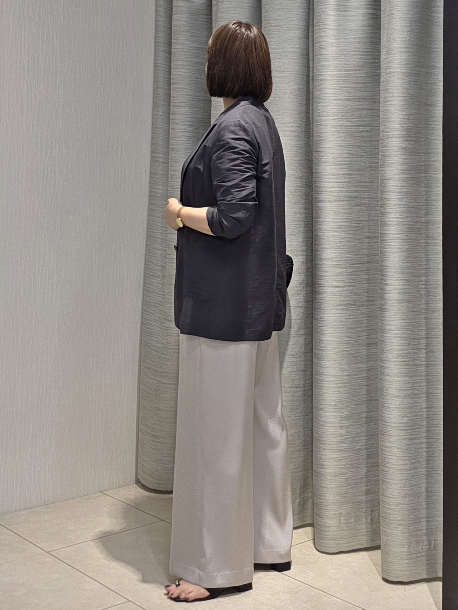 naokoさんの「UNTITLED｜【程よいシアー感/洗える】エアリーバイオジャケット」を使ったコーディネート