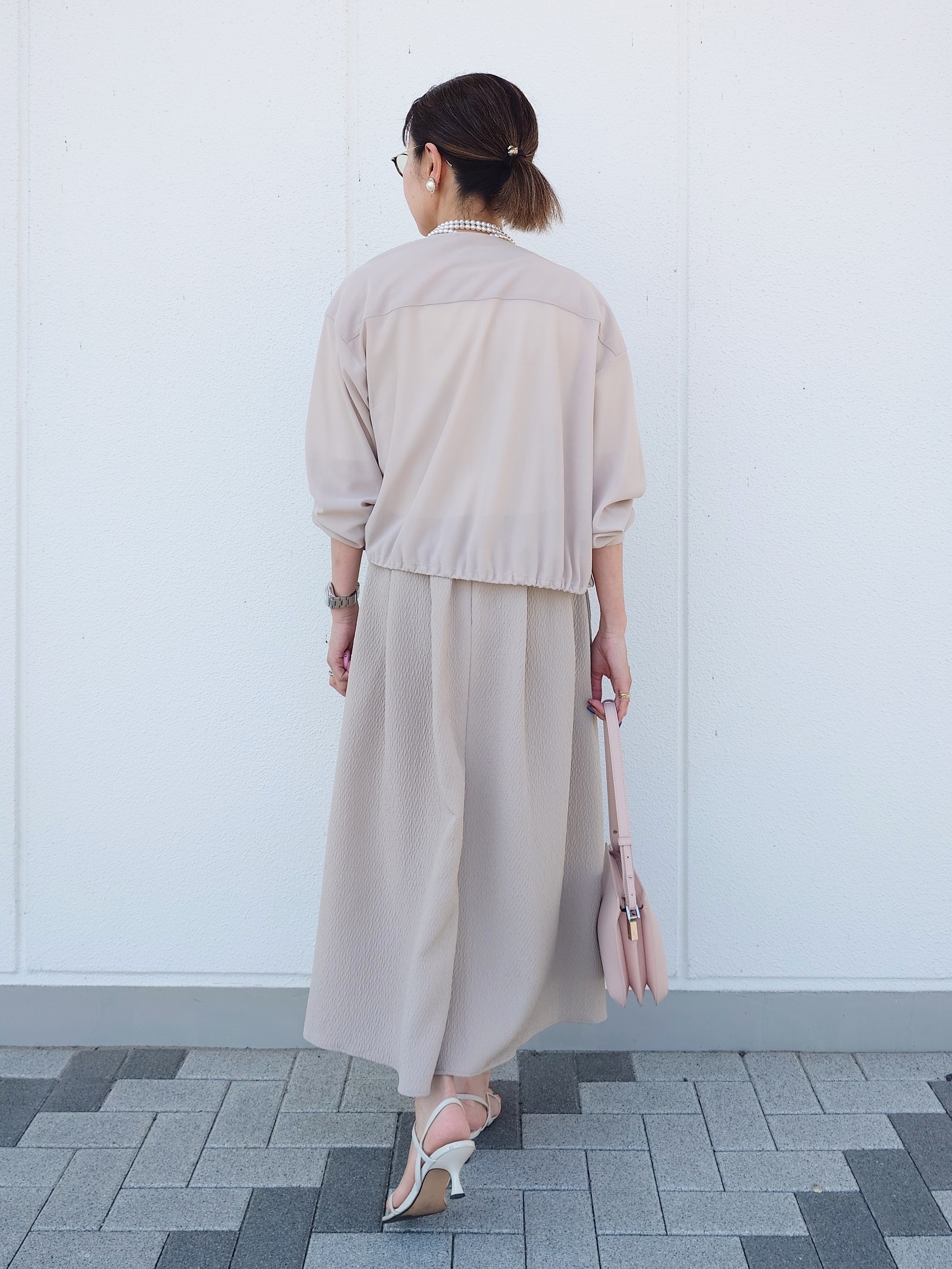 MUTSUKOさんの「UNTITLED｜◆【洗える】シアーブルゾン」を使ったコーディネート