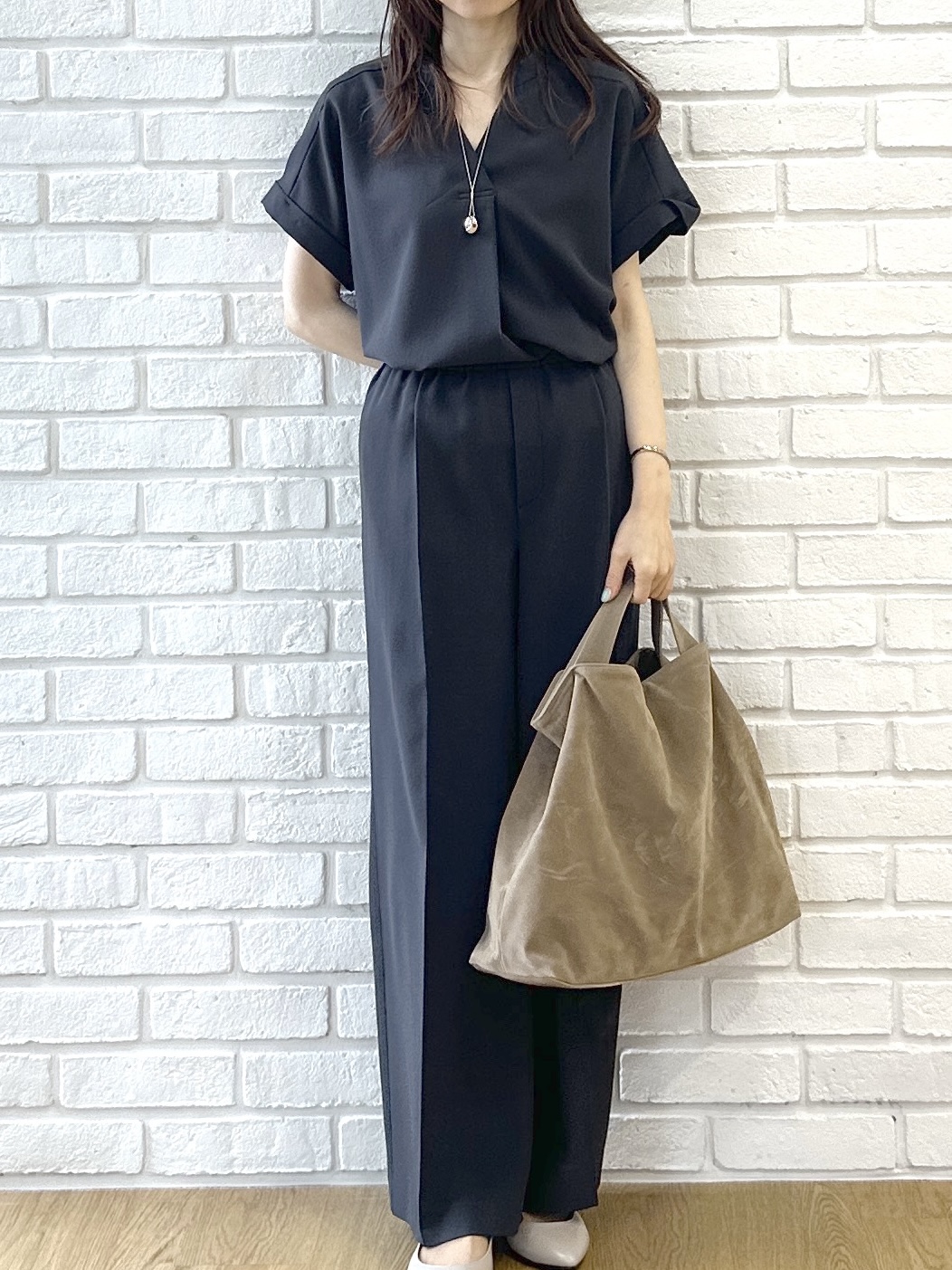 Miwaさんの「UNTITLED｜【セットアップ可/UVカット】エアリークールブラウス」を使ったコーディネート
