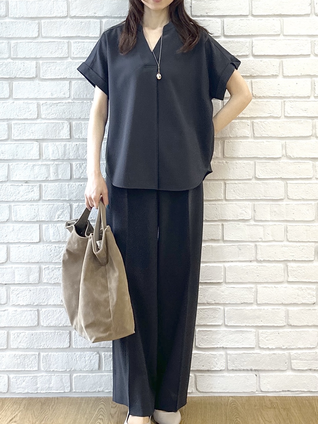 Miwaさんの「UNTITLED｜【セットアップ可/UVカット】エアリークールブラウス」を使ったコーディネート