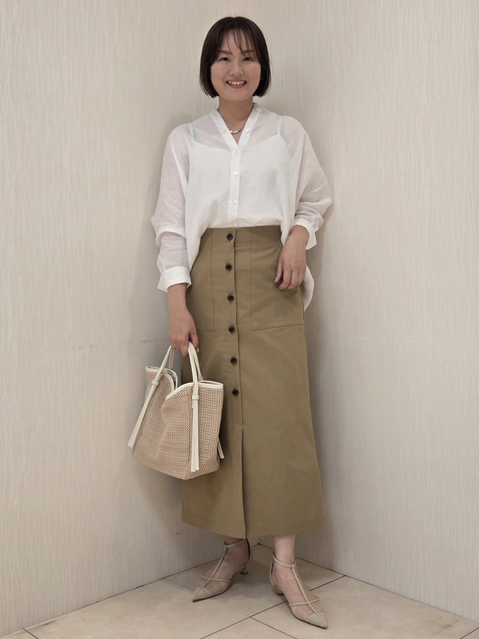 naokoさんの「UNTITLED｜【麻100】リネンドルマンシャツ」を使ったコーディネート