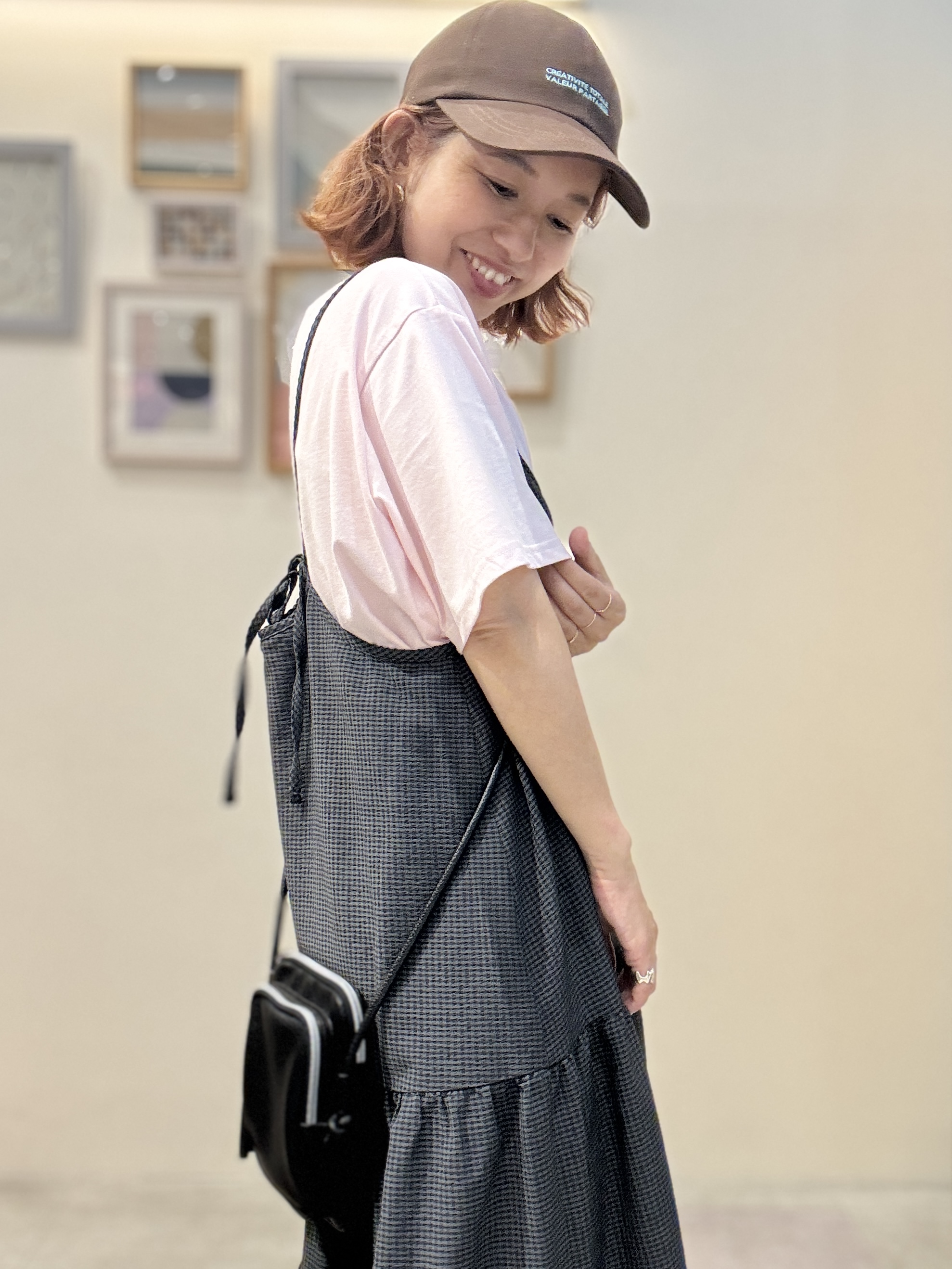 たけぴさんの「SHOO･LA･RUE｜【洗濯機可/S-LL】夏に快適サラサラ感 大人のプリントTシャツ」を使ったコーディネート