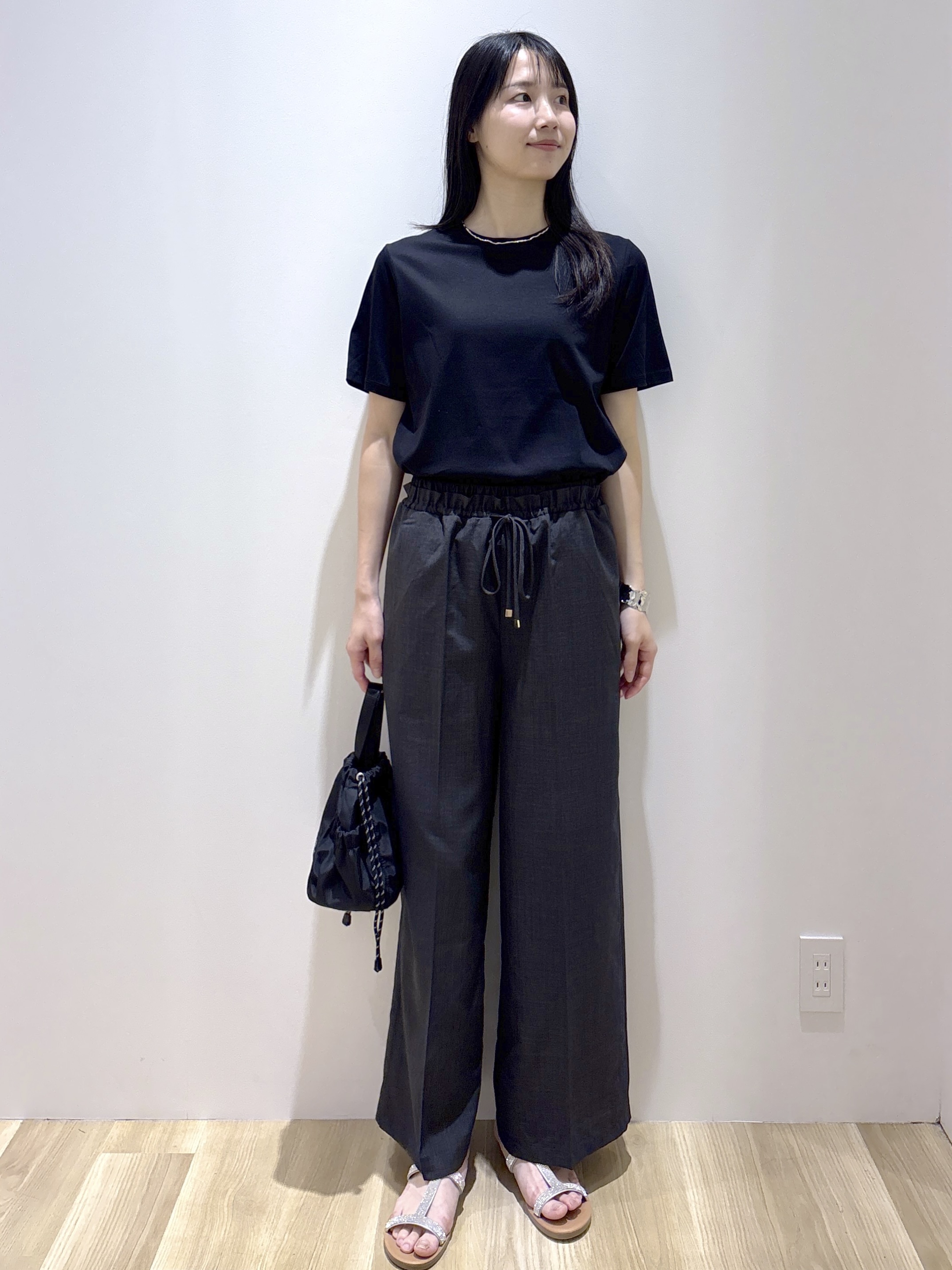 sachikoさんの「OPAQUE.CLIP｜ベーシックTシャツ／オーガニックコットン混【洗濯機OK】」を使ったコーディネート