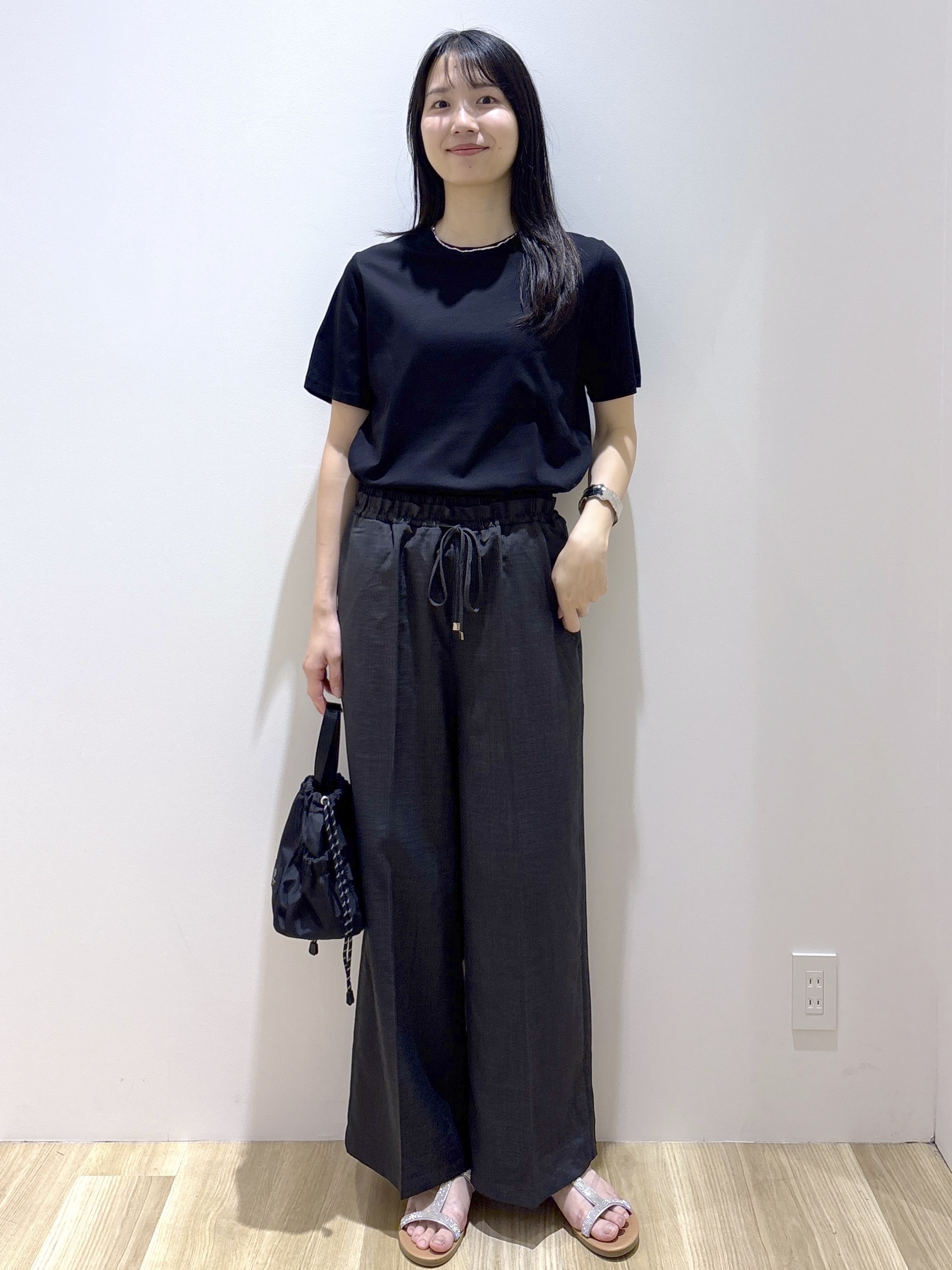 sachikoさんの「OPAQUE.CLIP｜ベーシックTシャツ／オーガニックコットン混【洗濯機OK】」を使ったコーディネート