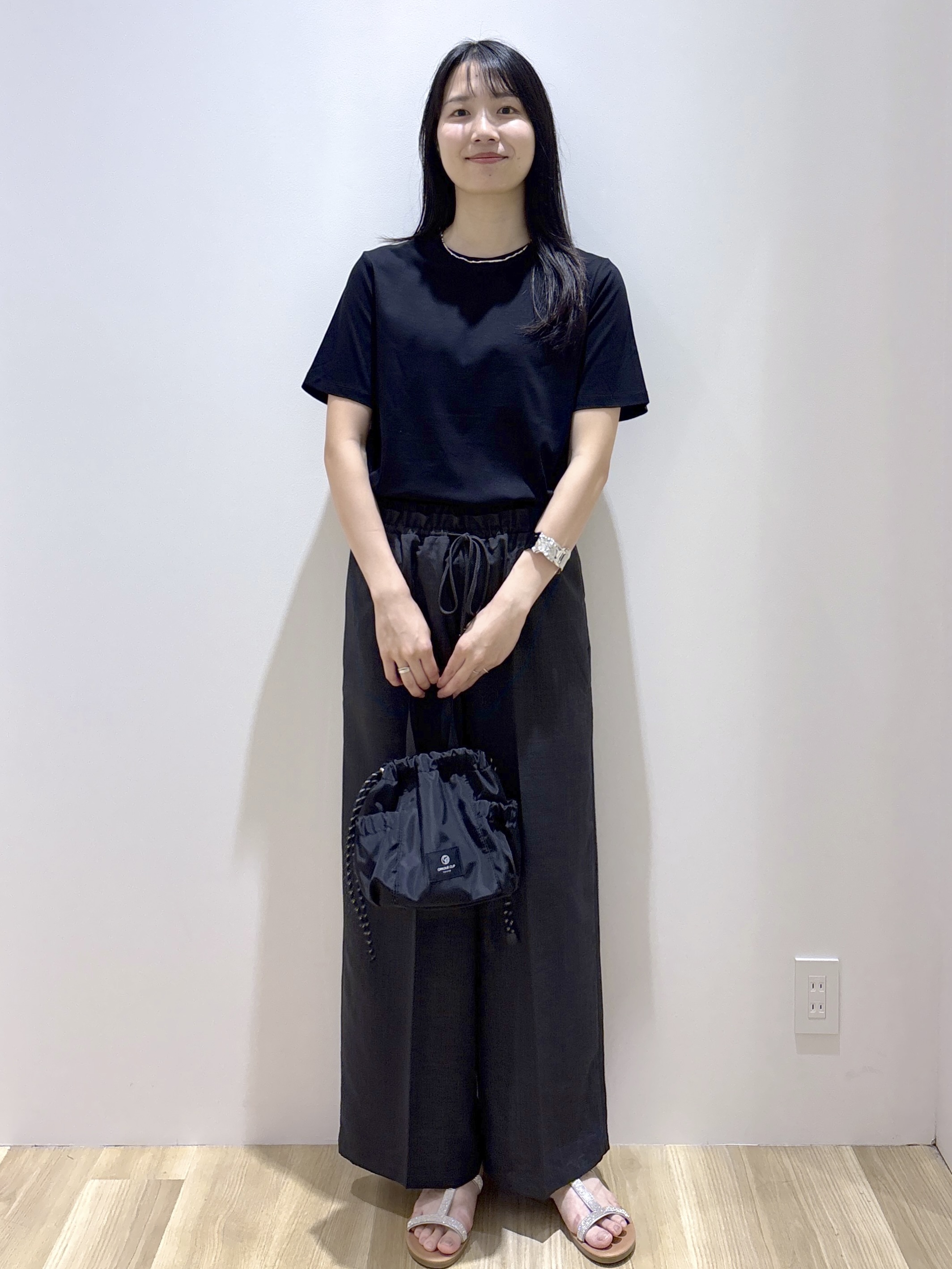 sachikoさんの「OPAQUE.CLIP｜ベーシックTシャツ／オーガニックコットン混【洗濯機OK】」を使ったコーディネート