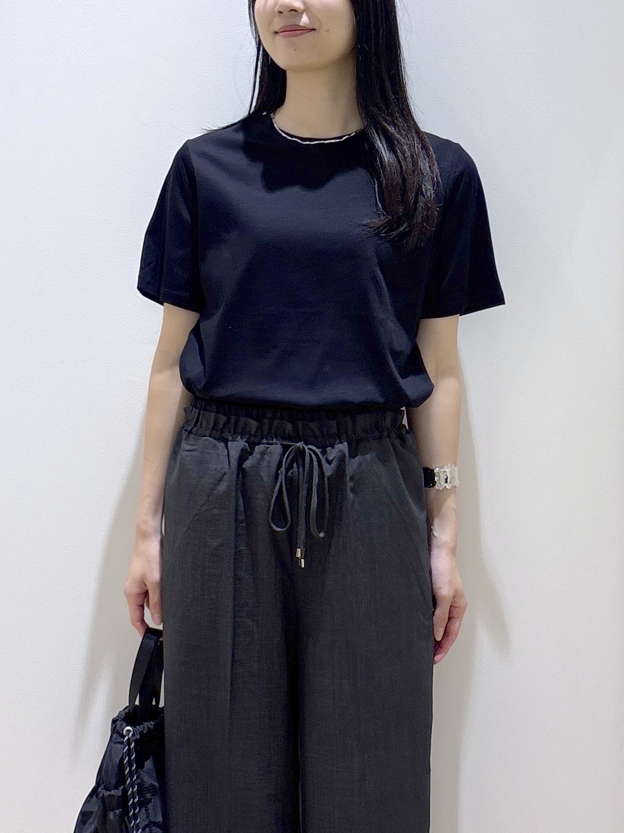 sachikoさんの「OPAQUE.CLIP｜ベーシックTシャツ／オーガニックコットン混【洗濯機OK】」を使ったコーディネート