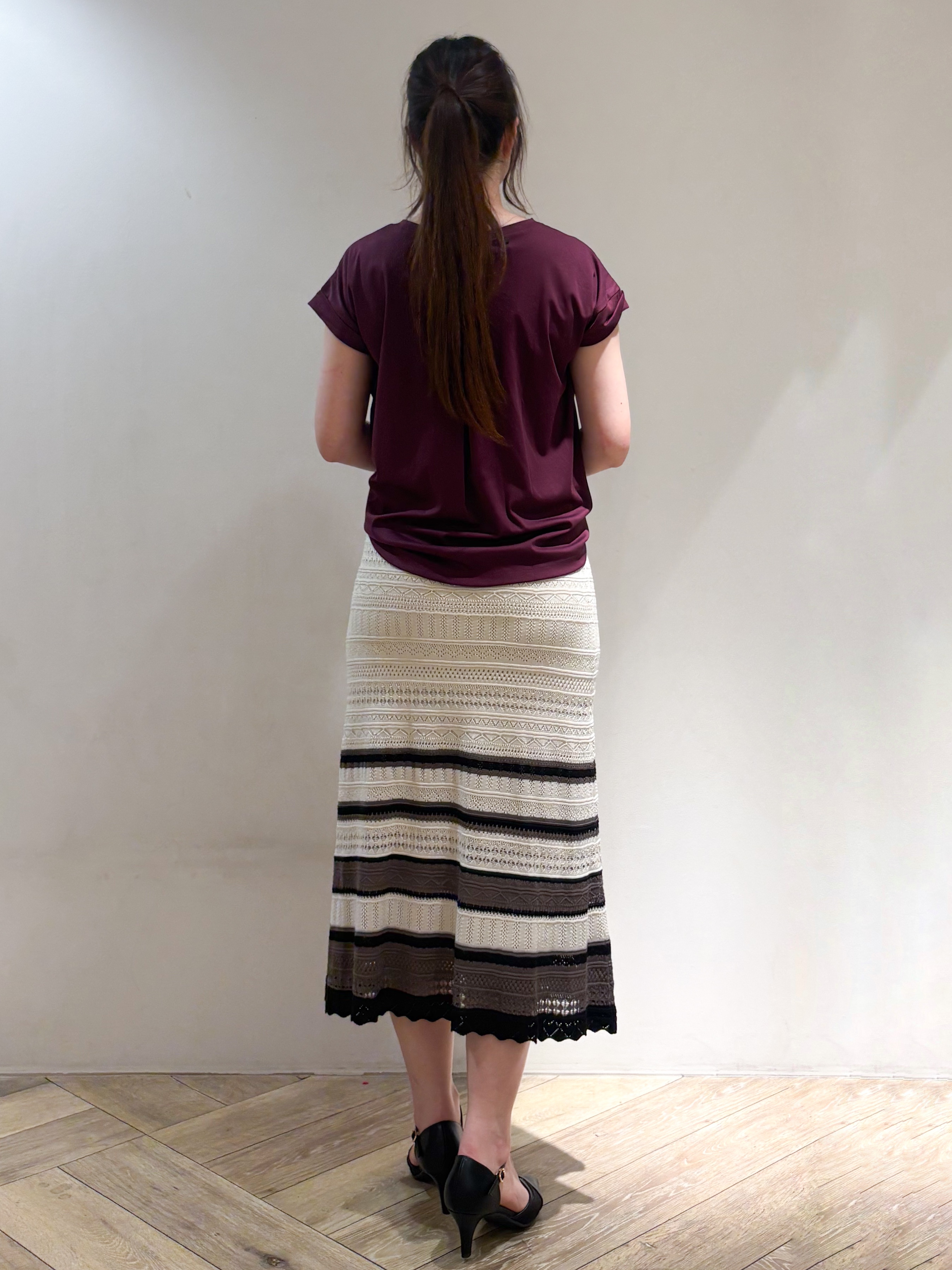 sayaさんの「index｜【接触冷感／UV】ワンポイント刺繍Tシャツ《7col／XS~3L／洗濯機OK》」を使ったコーディネート