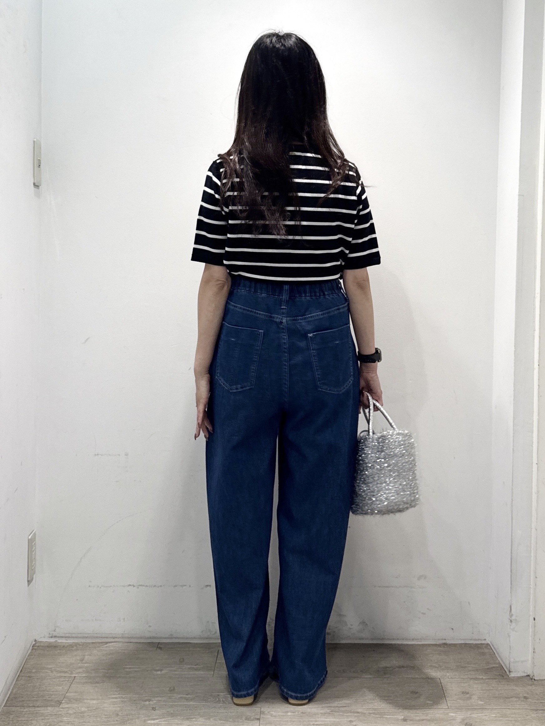 yuicciさんの「OPAQUE.CLIP｜【UV】ハーフスリーブニット／オーガニックコットン混《洗濯機OK》」を使ったコーディネート