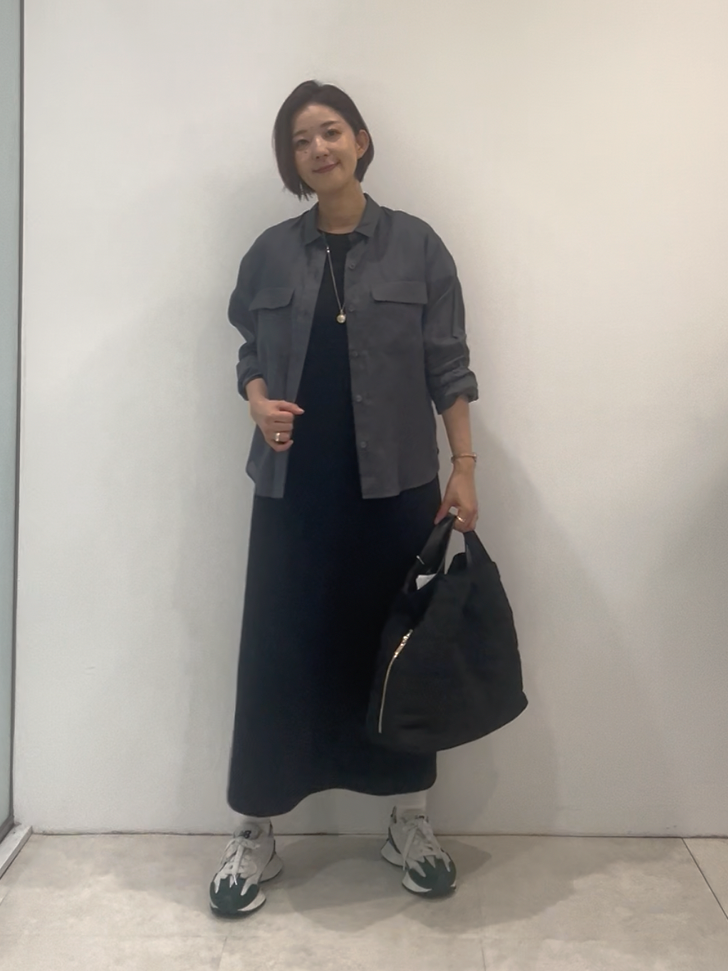 まどかさんの「UNTITLED｜【接触冷感】ドライタッチシャツ」を使ったコーディネート