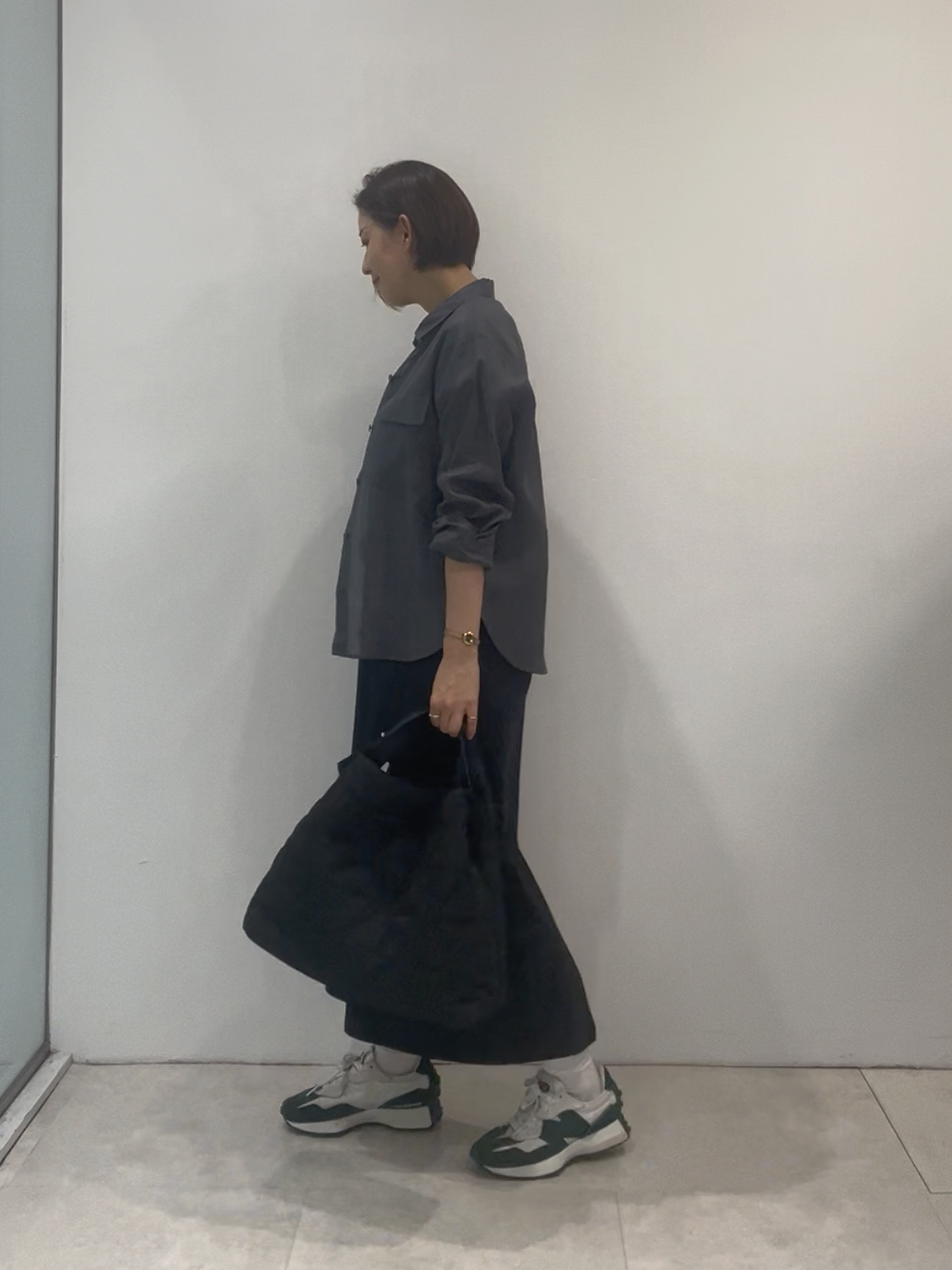 まどかさんの「UNTITLED｜【接触冷感】ドライタッチシャツ」を使ったコーディネート