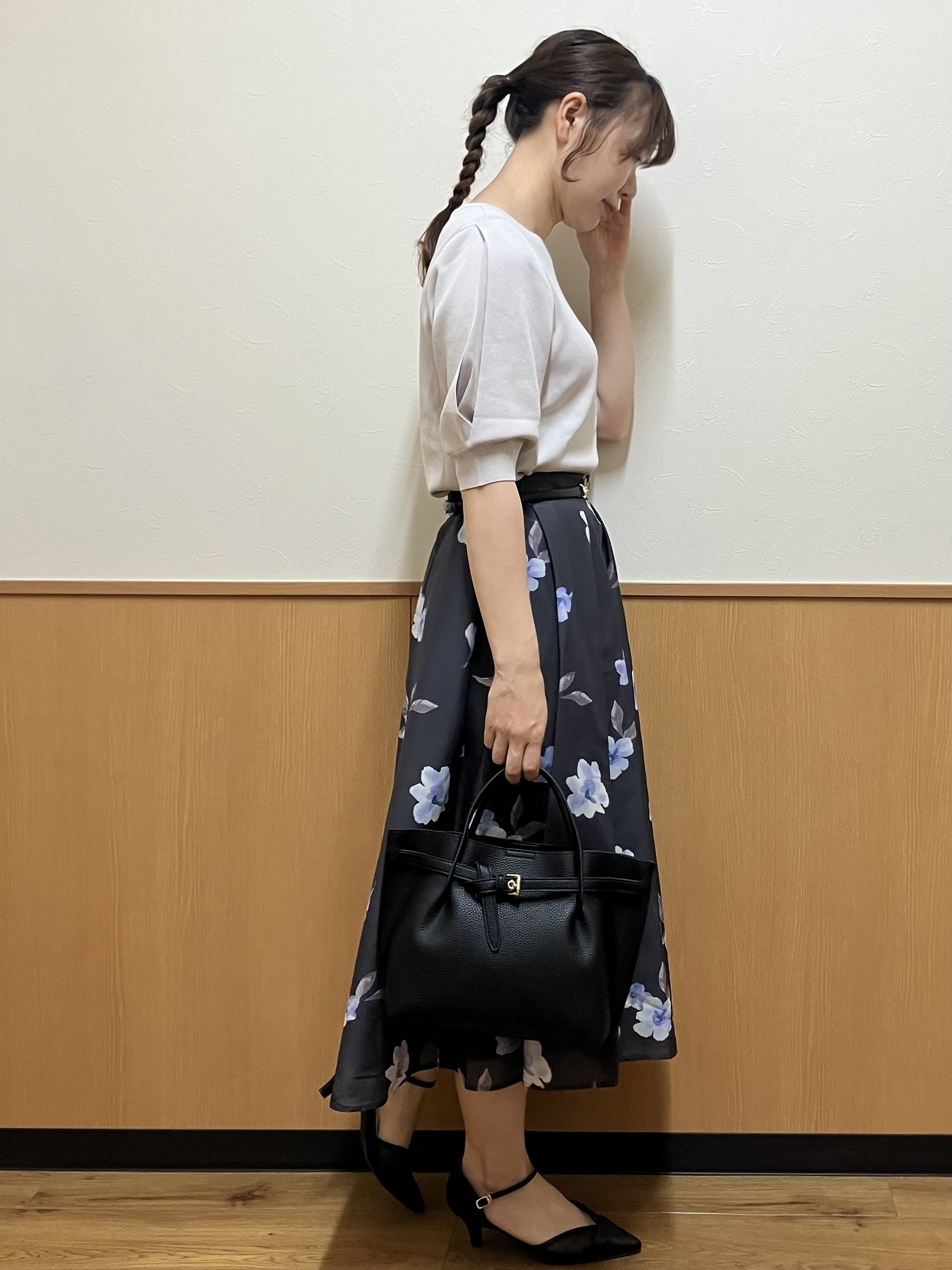 MAYUKIさんの「index｜【接触冷感／UVケア】クールタッチラップスリーブニット《洗濯機OK／XS～3L／9col》」を使ったコーディネート