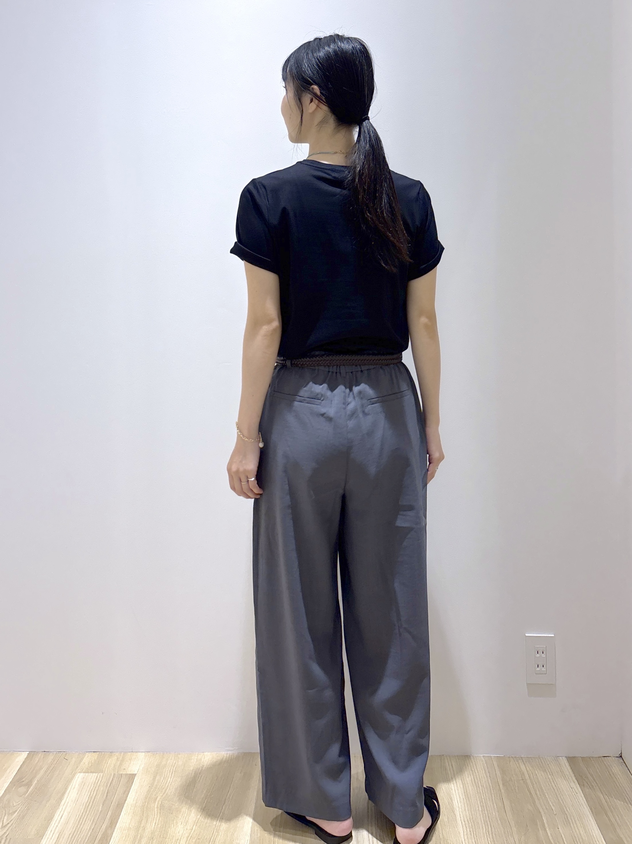sachikoさんの「OPAQUE.CLIP｜ベーシックTシャツ／オーガニックコットン混【洗濯機OK】」を使ったコーディネート