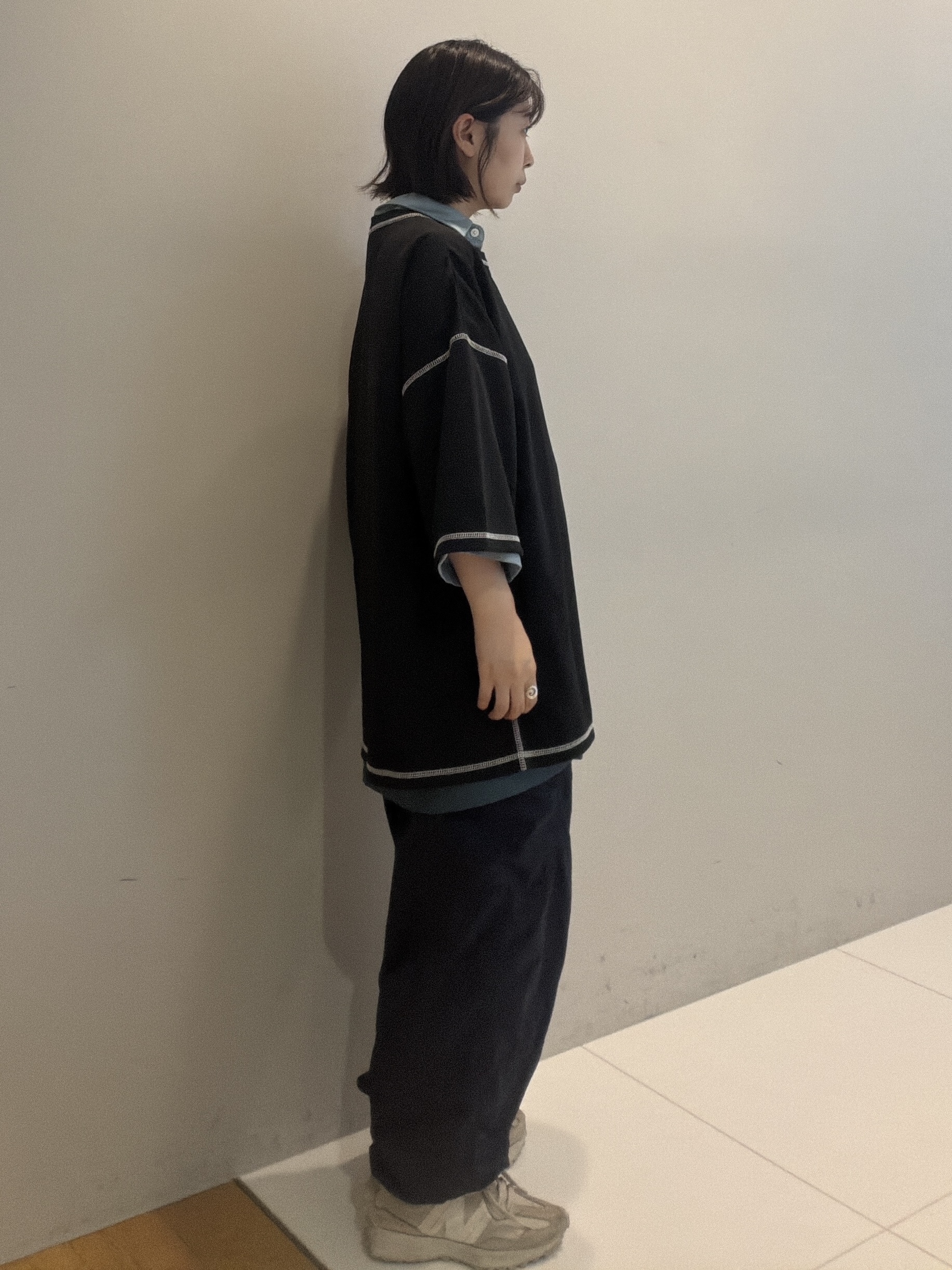 abeさんの「tk.TAKEO KIKUCHI｜【26SSイチオシ！】オーバーとろみグラデーションプリントシャツ/レギュラーカラー/さらっとタッチ」を使ったコーディネート