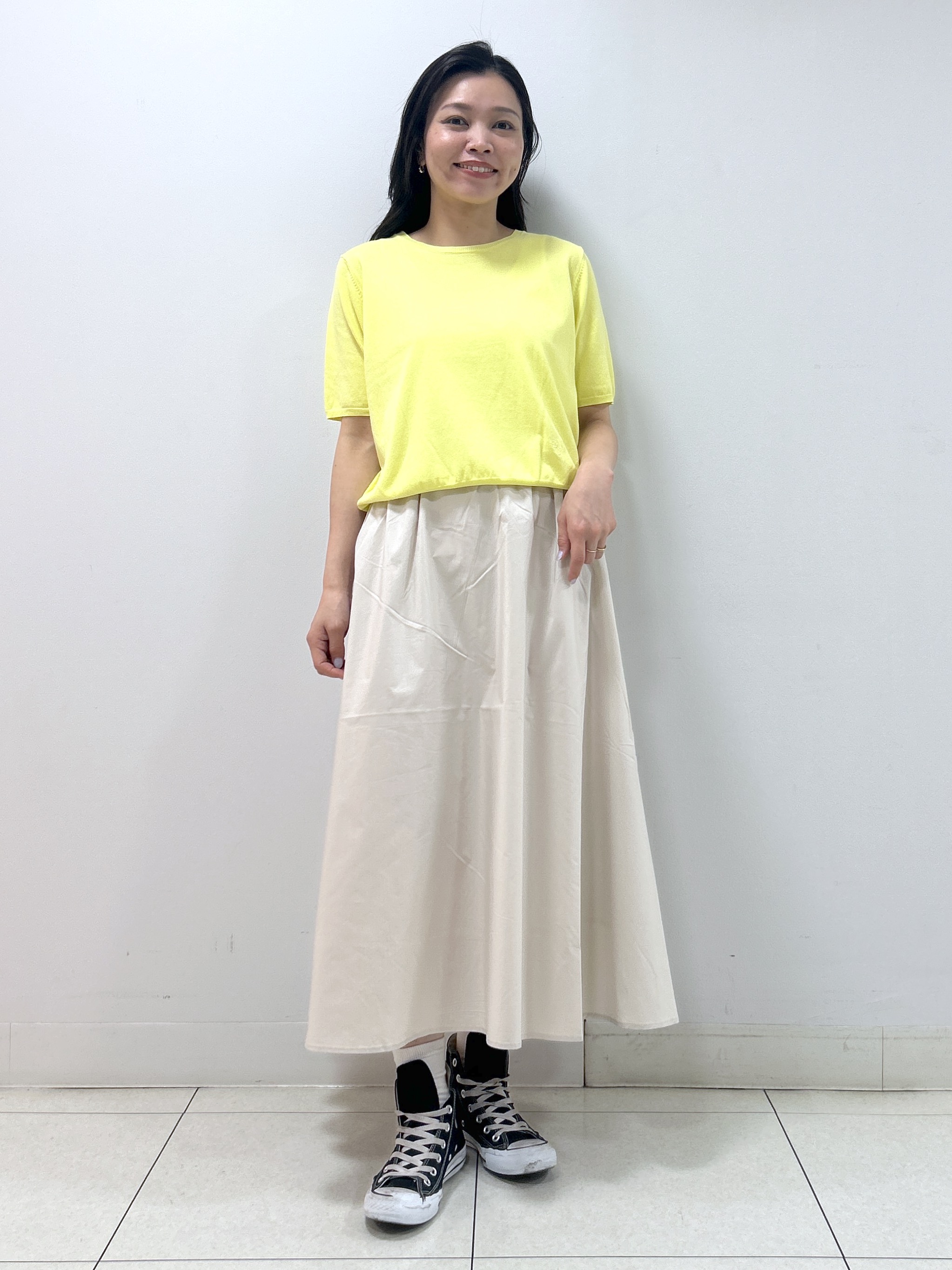 Kaiさんの「Dessin｜【9色展開/接触冷感/UVカット】ドライタッチサマーニットT」を使ったコーディネート