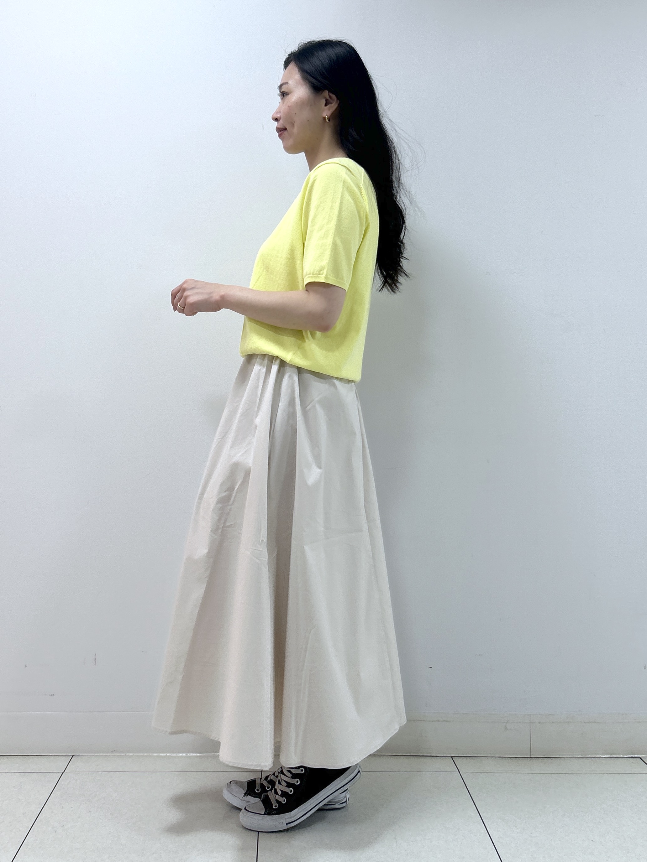 Kaiさんの「Dessin｜【9色展開/接触冷感/UVカット】ドライタッチサマーニットT」を使ったコーディネート