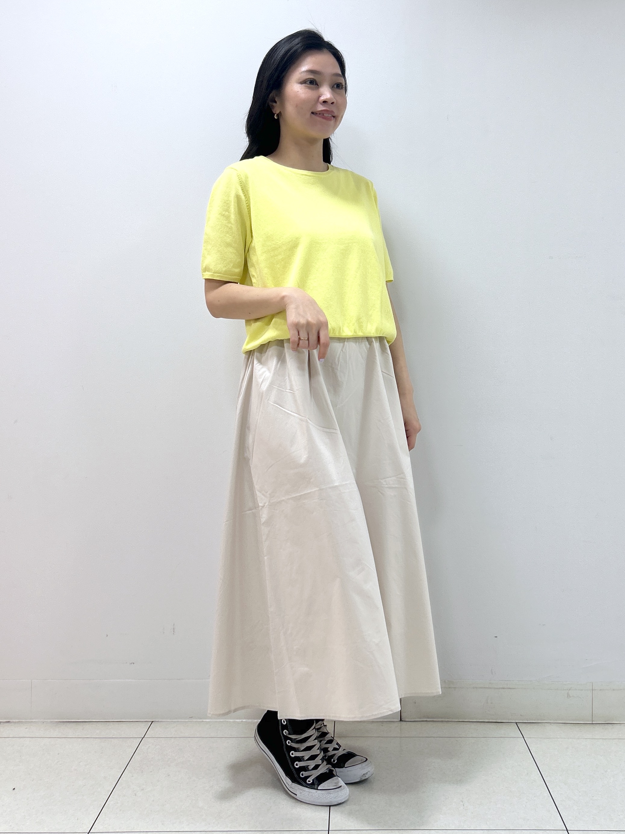 Kaiさんの「Dessin｜【9色展開/接触冷感/UVカット】ドライタッチサマーニットT」を使ったコーディネート