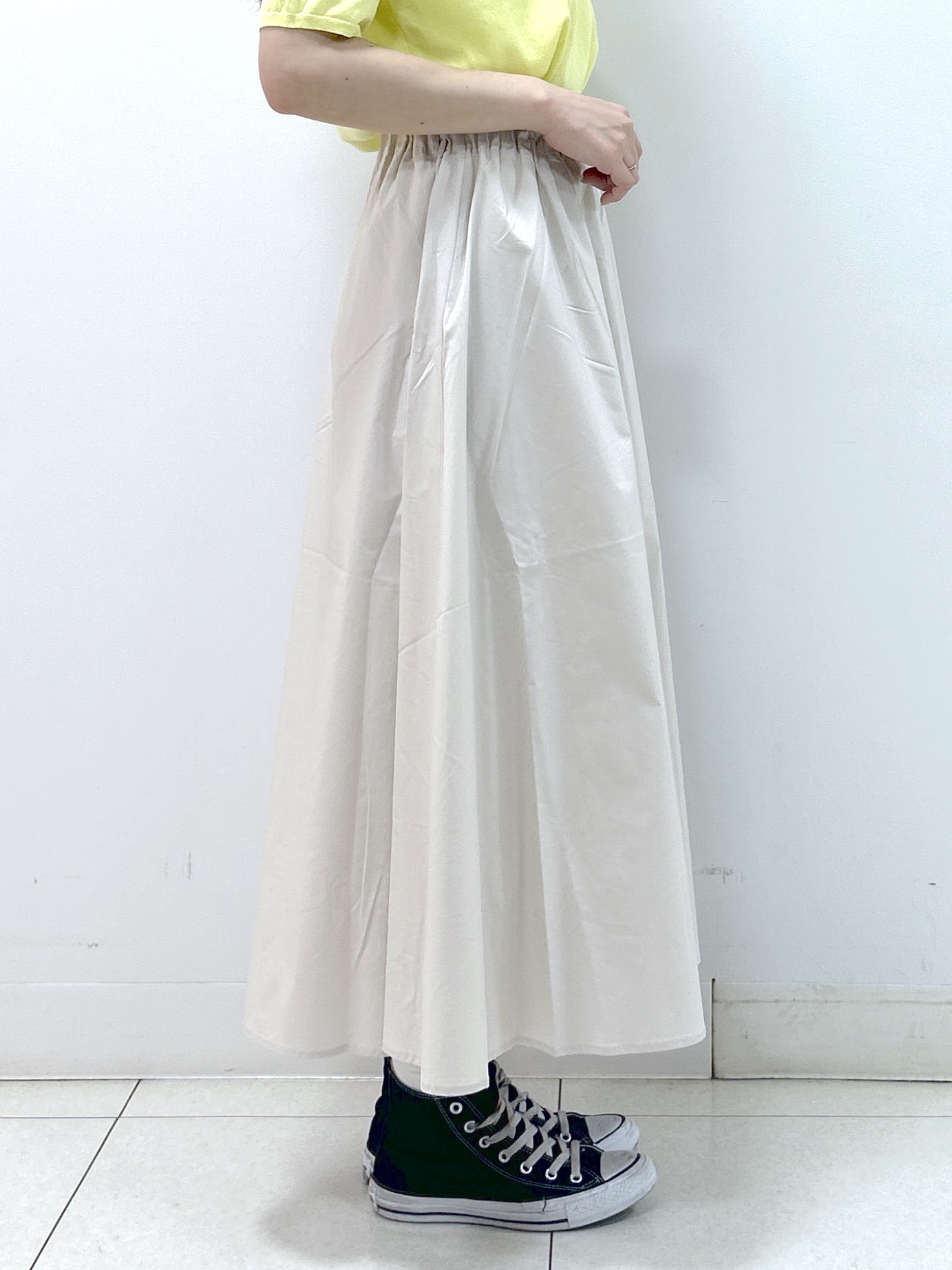 Kaiさんの「Dessin｜【9色展開/接触冷感/UVカット】ドライタッチサマーニットT」を使ったコーディネート