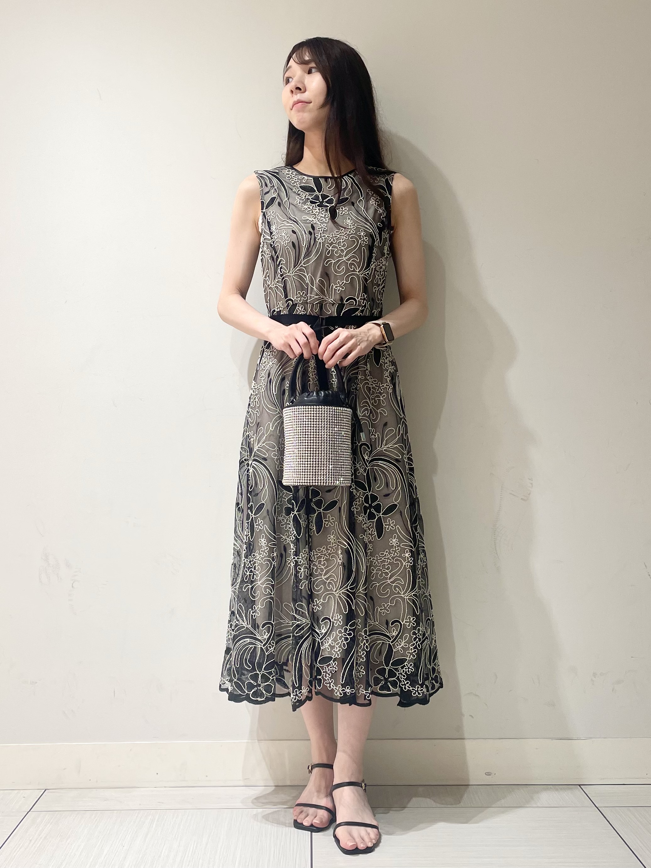 ことさんの「DRESSTERIOR｜◆シアーコードレース ドレス」を使ったコーディネート